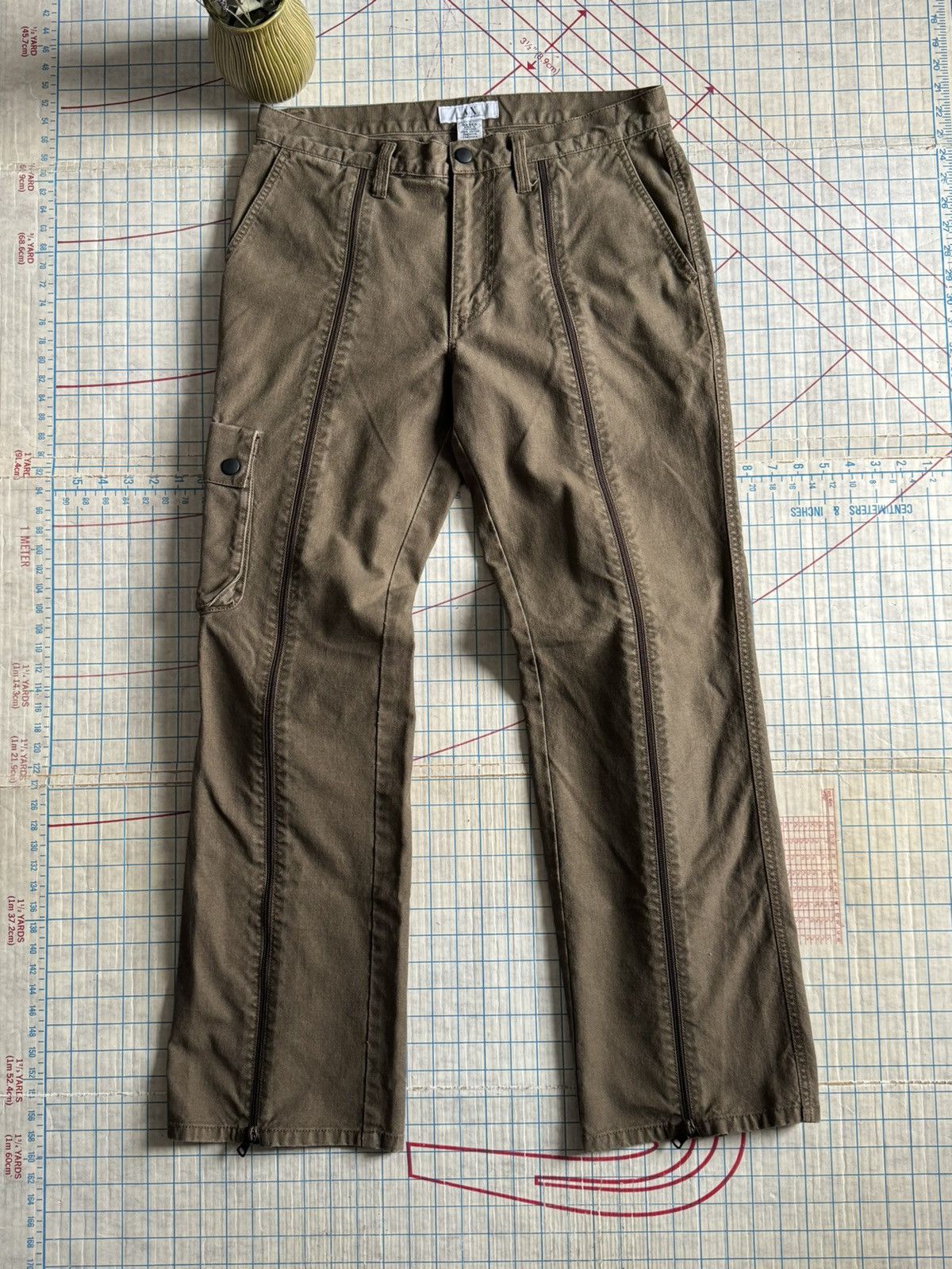 Armani Exchange Vintage Wide Leg Armani Exchange Adjustable Zipper Pants A/X Size US 32 / EU 48 - 2 Thumbnail