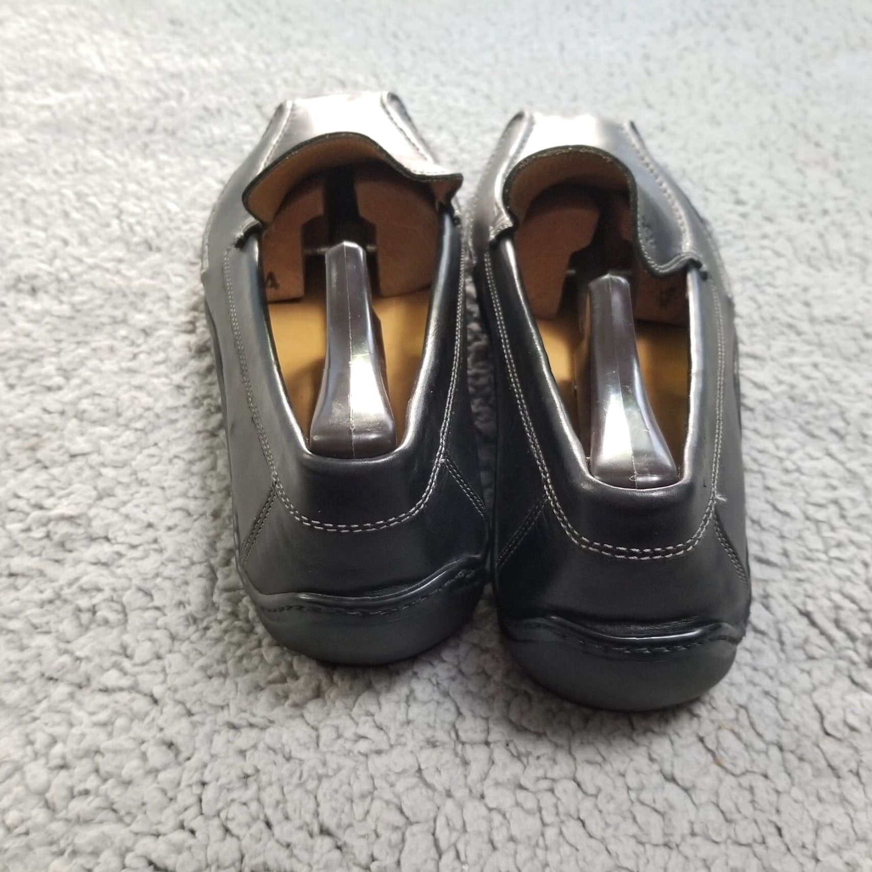 Donald Pliner DONALD J PLINER Leather Loafers Size 9.5 Black Italy Mens Size US 9.5 / EU 42-43 - 2 Thumbnail