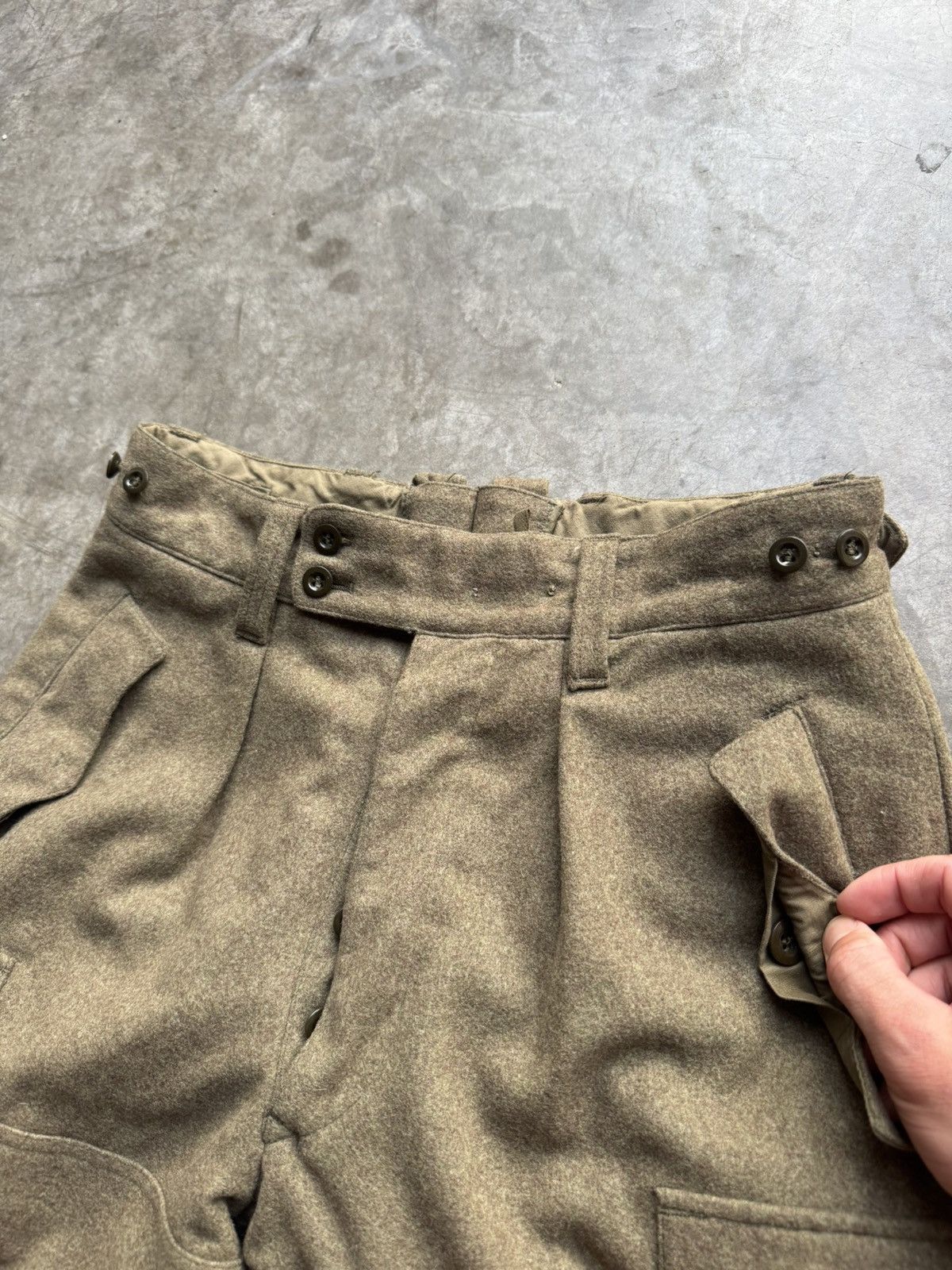 Vintage Vintage 1971 German Issue G.D.Bucking-Alsfeld Wool Trousers Size US 30 / EU 46 - 3 Thumbnail