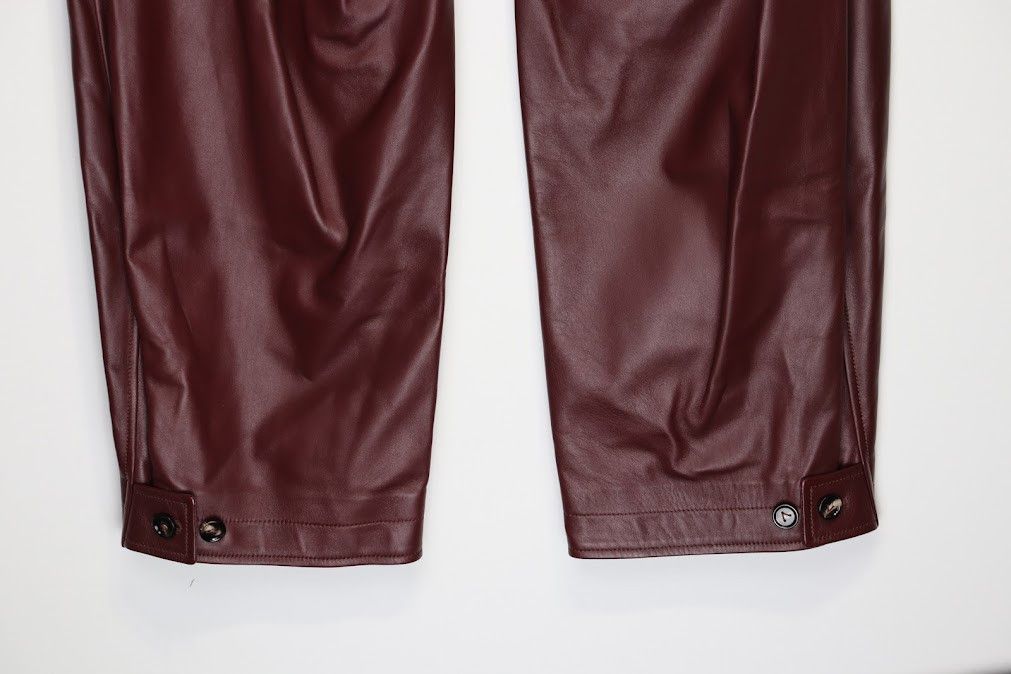 Bottega Veneta Smooth Nappa Trousers in OX Blood Size US 32 / EU 48 - 8 Thumbnail