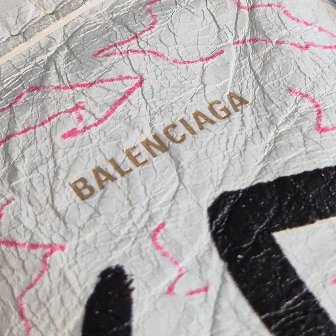Balenciaga Balenciaga Graffiti Printed Bazar Tote Bag Size ONE SIZE - 6 Thumbnail
