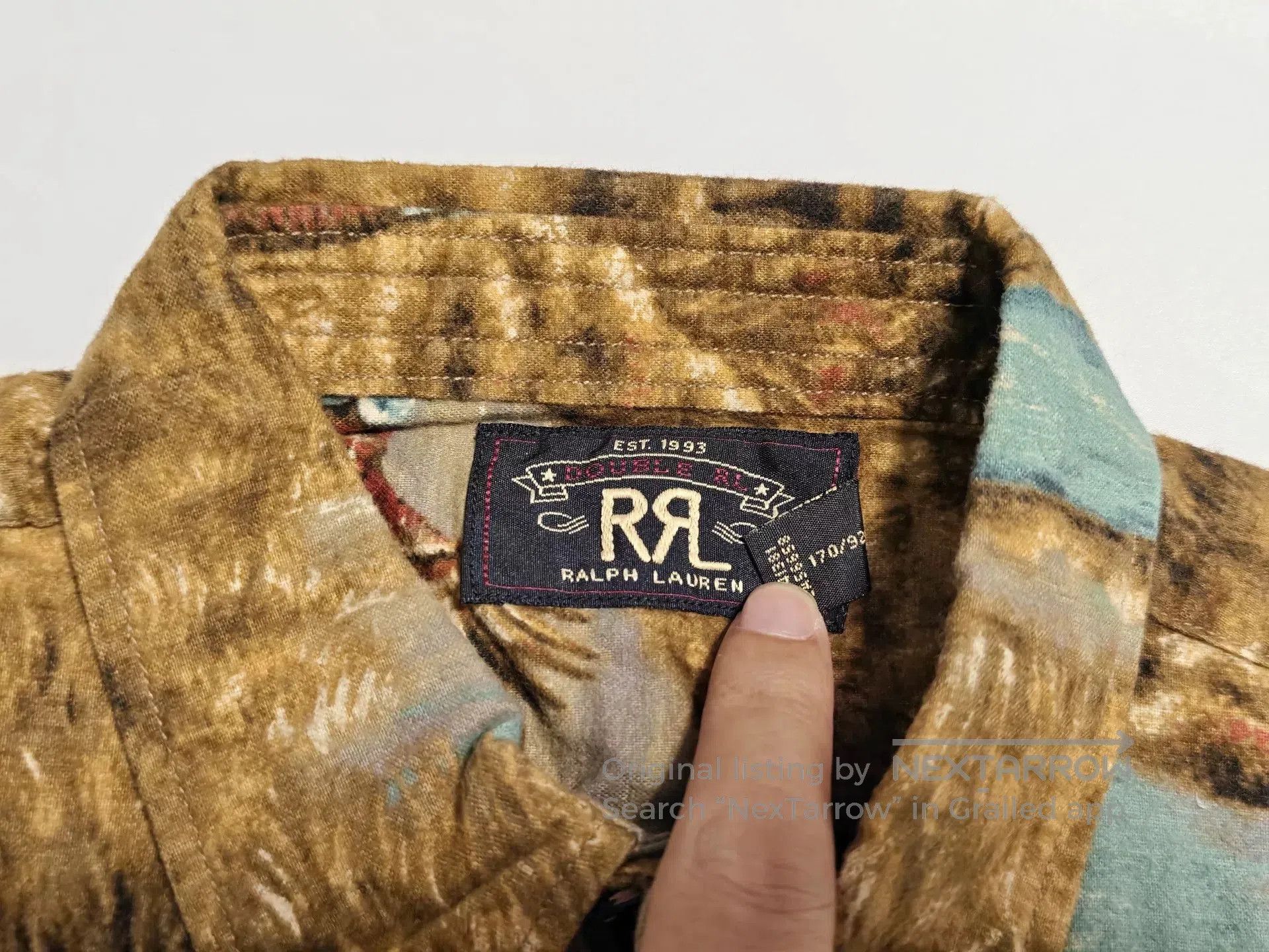 RRL Ralph Lauren Ralph Lauren Vintage Hunting Print Shirt. Size US S / EU 44-46 / 1 - 4 Thumbnail