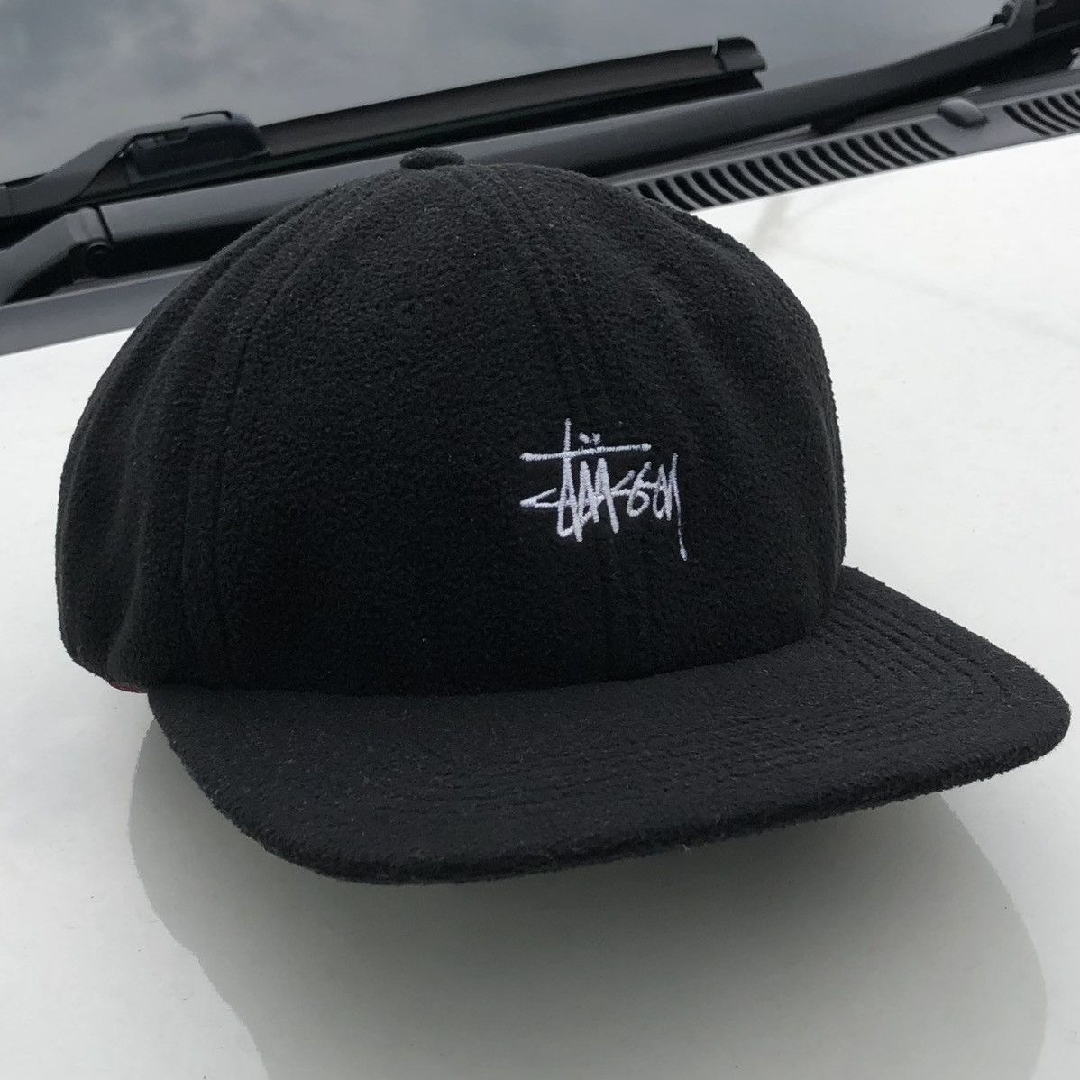 Stussy Stussy Polar Fleece Cap Hat Black Size ONE SIZE - 3 Thumbnail
