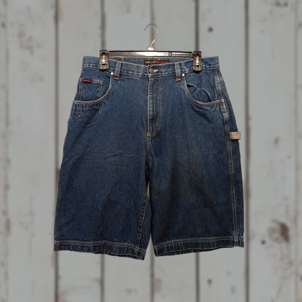 Fubu VINTAGE FUBU Shorts Mens 36 Denim Baggy Carpenter Jeans Skate Loose USA Y2K 90s Streetwear Size US 36 / EU 52 - 1 Thumbnail
