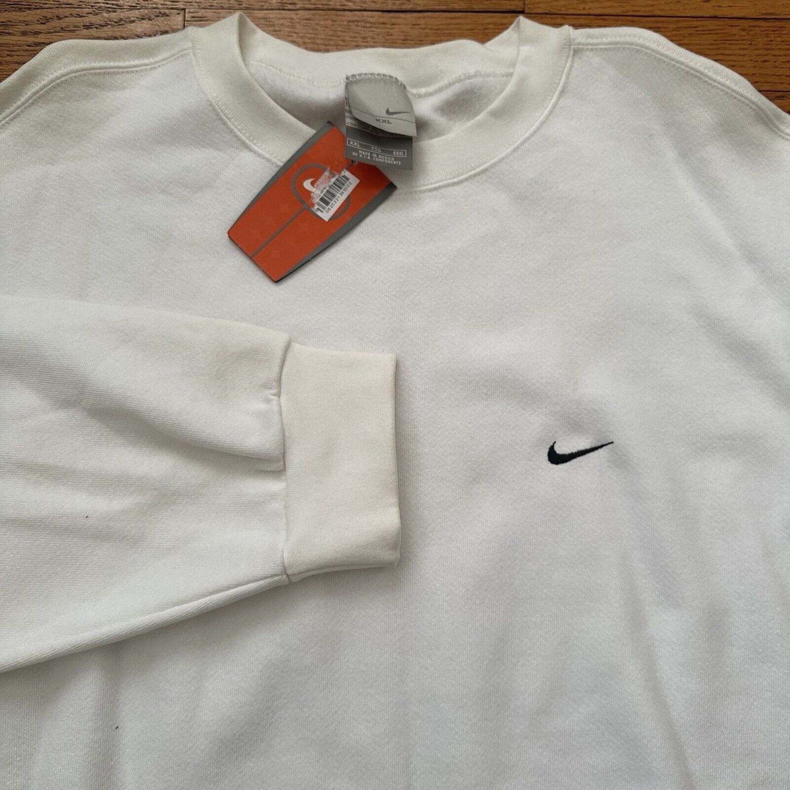 Nike × Vintage NWT Vintage Y2K Nike Essential Swoosh Check Sweatshirt Size US XXL / EU 58 / 5 - 1 Thumbnail