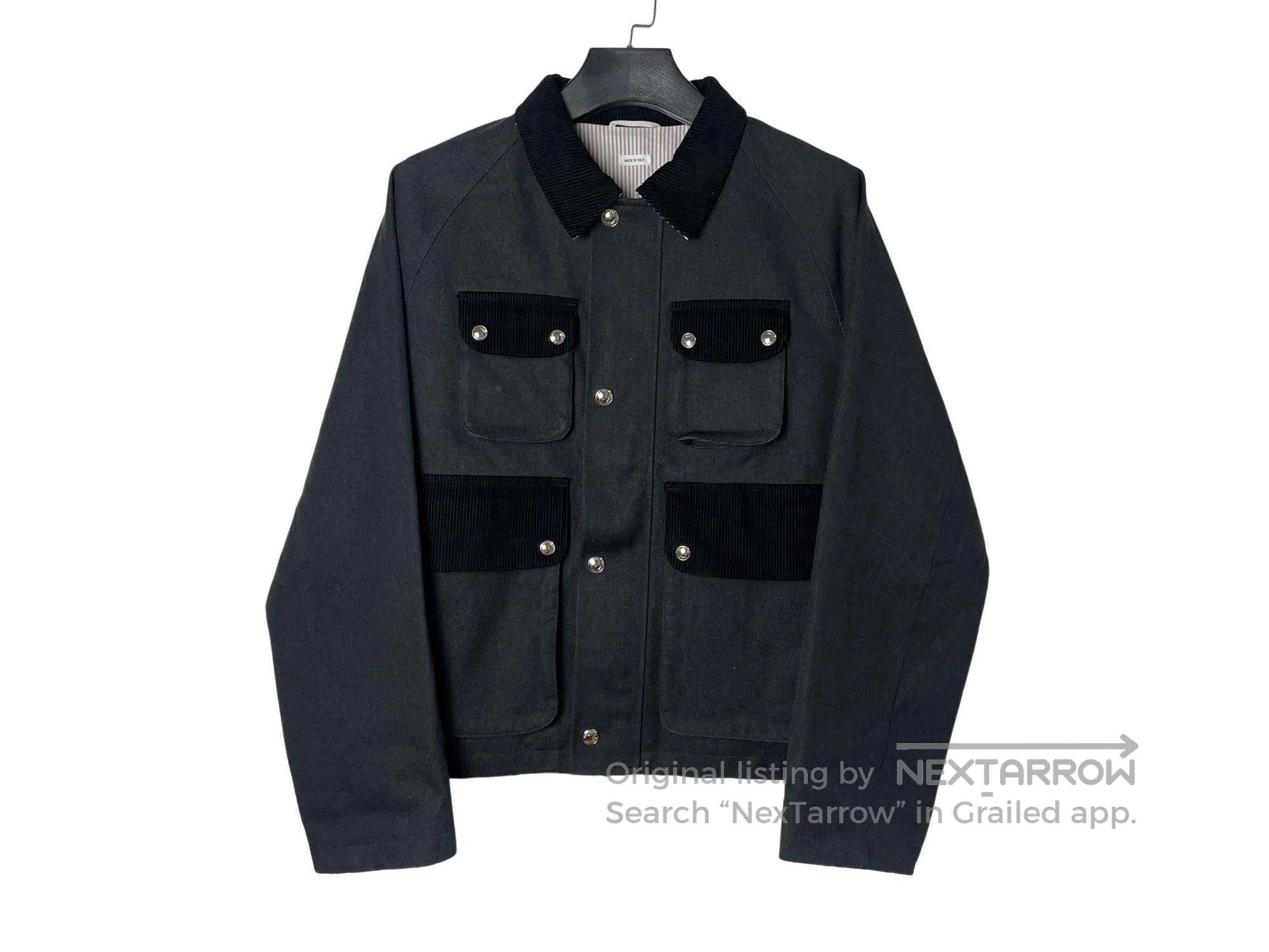 Thom Browne Thom Browne Corduroy Four Pocket Cargo Hunting Jacket Size US L / EU 52-54 / 3 - 1 Thumbnail
