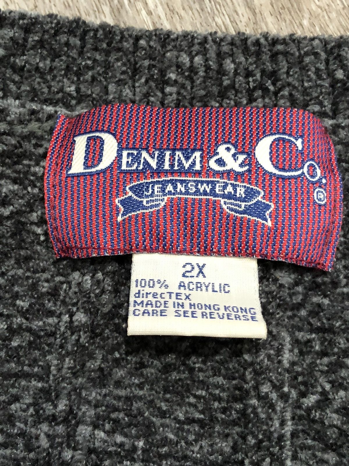 Denim & Co. Vtg 90s Denim & Co Jeanswear Ralph Lauren Sweater Size XXL / US 16-18 / IT 52-54 - 4 Thumbnail
