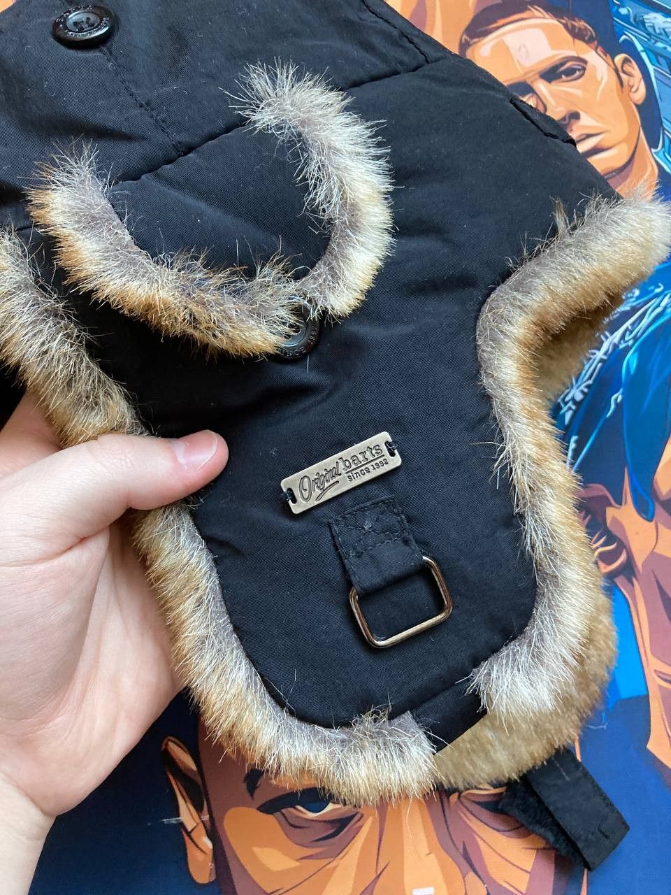 Japanese Brand × Vintage Y2K Faux Fur Ushanka Vintage Fuzzy Warm Trapper Hat Rare Size ONE SIZE - 6 Thumbnail