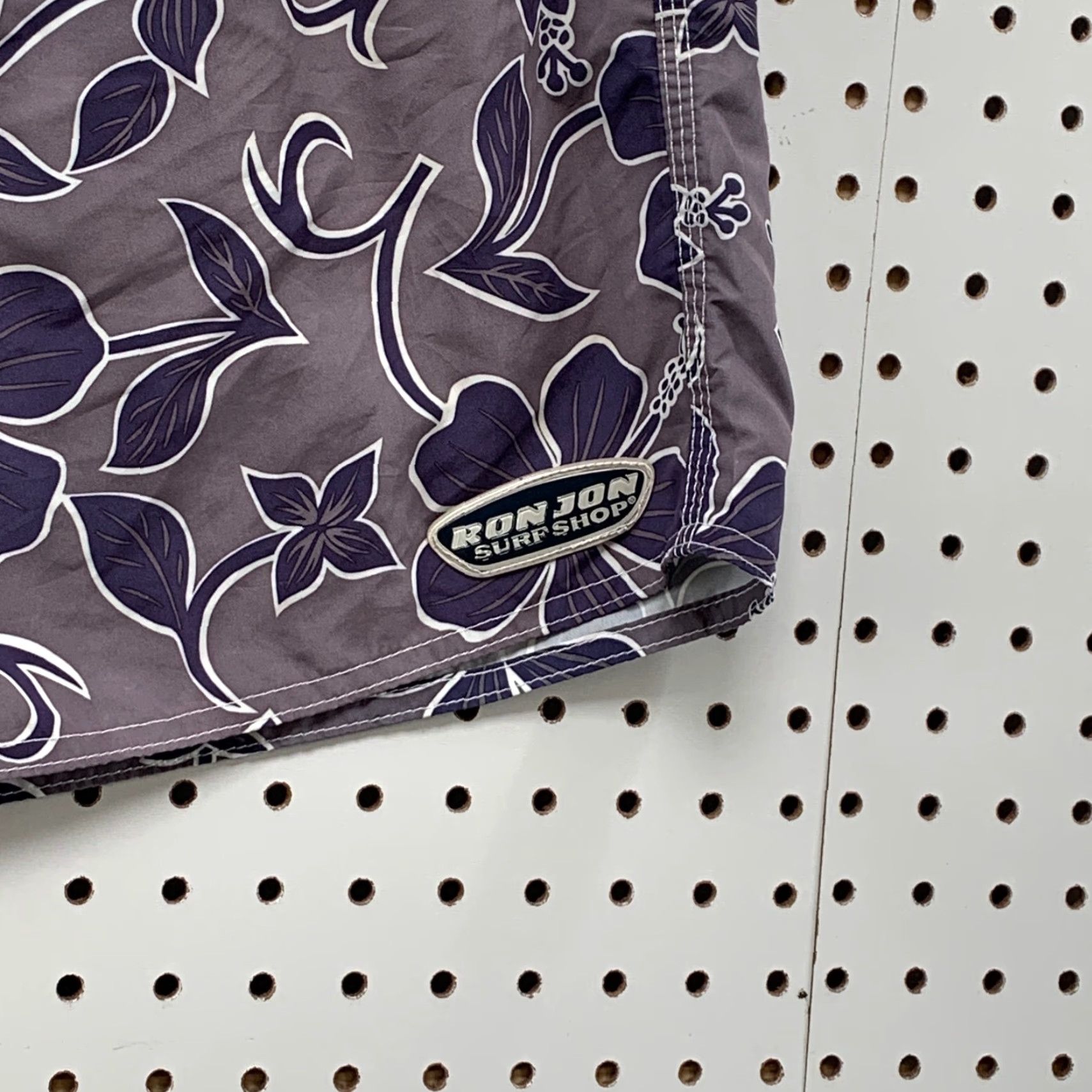 Ron Jon Surf Shop VINTAGE Ron Jon Surf Shop Swim Trunks Blue Floral Graphic Men Large 37x4.5 Adult Large Blue Floral Trunks Mens Size US 33 - 5 Thumbnail