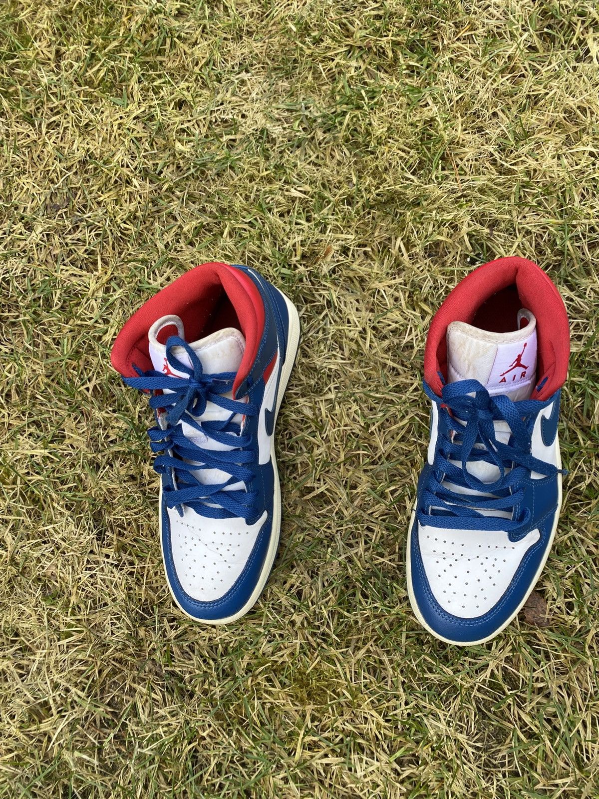 Jordan Brand × Nike Nike Air Jordan 1 Mid French Blue Size US 8.5 / EU 41-42 - 3 Thumbnail