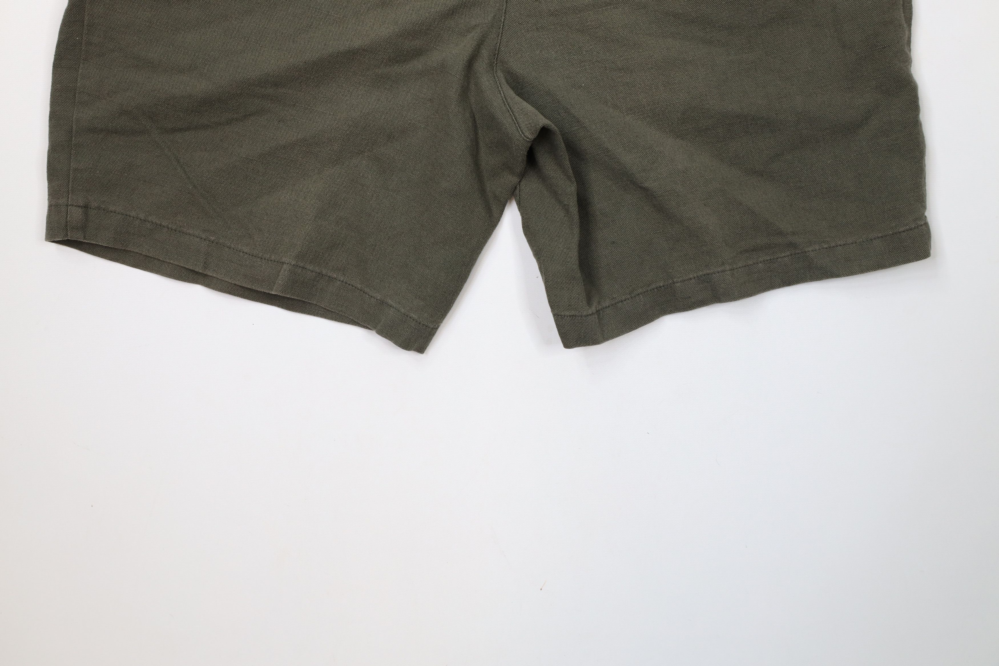 Vintage Vintage 90s Streetwear Linen Blend Above Knee Shorts Green Size US 38 / EU 54 - 12 Thumbnail