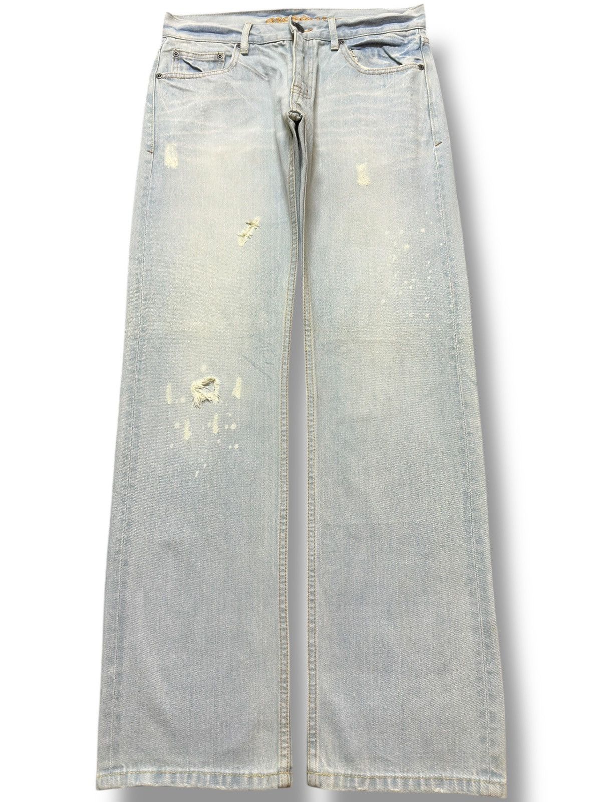POST ARCHIVE FACTION (PAF) Vintage Archives Faded Grunge Distressed Denim Size US 30 / EU 46 - 1 Thumbnail