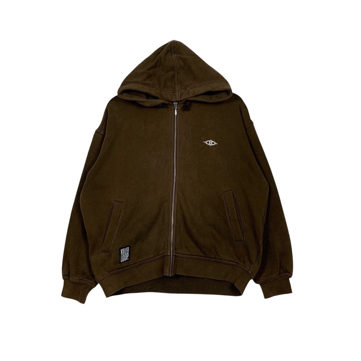Japanese Brand KILLER LOOP Big Logo Zipper Hoodie Sweatshirt #1773-C78 Size US S / EU 44-46 / 1 - 4 Thumbnail