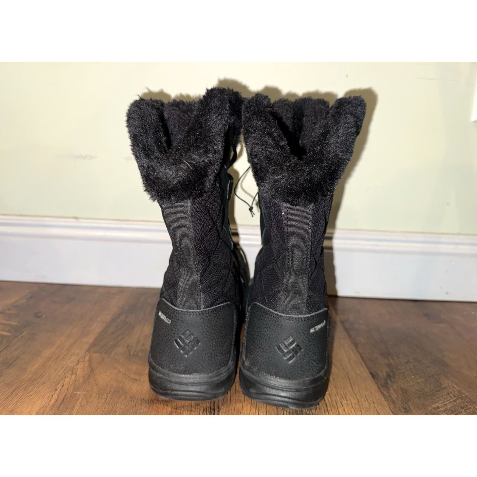 Vintage Columbia Women's Ice Maiden II Waterproof Winter Snow Boots Lace Up Black 9.5 Adult Womens Winter Boots Size US 8 / IT 38 - 3 Thumbnail