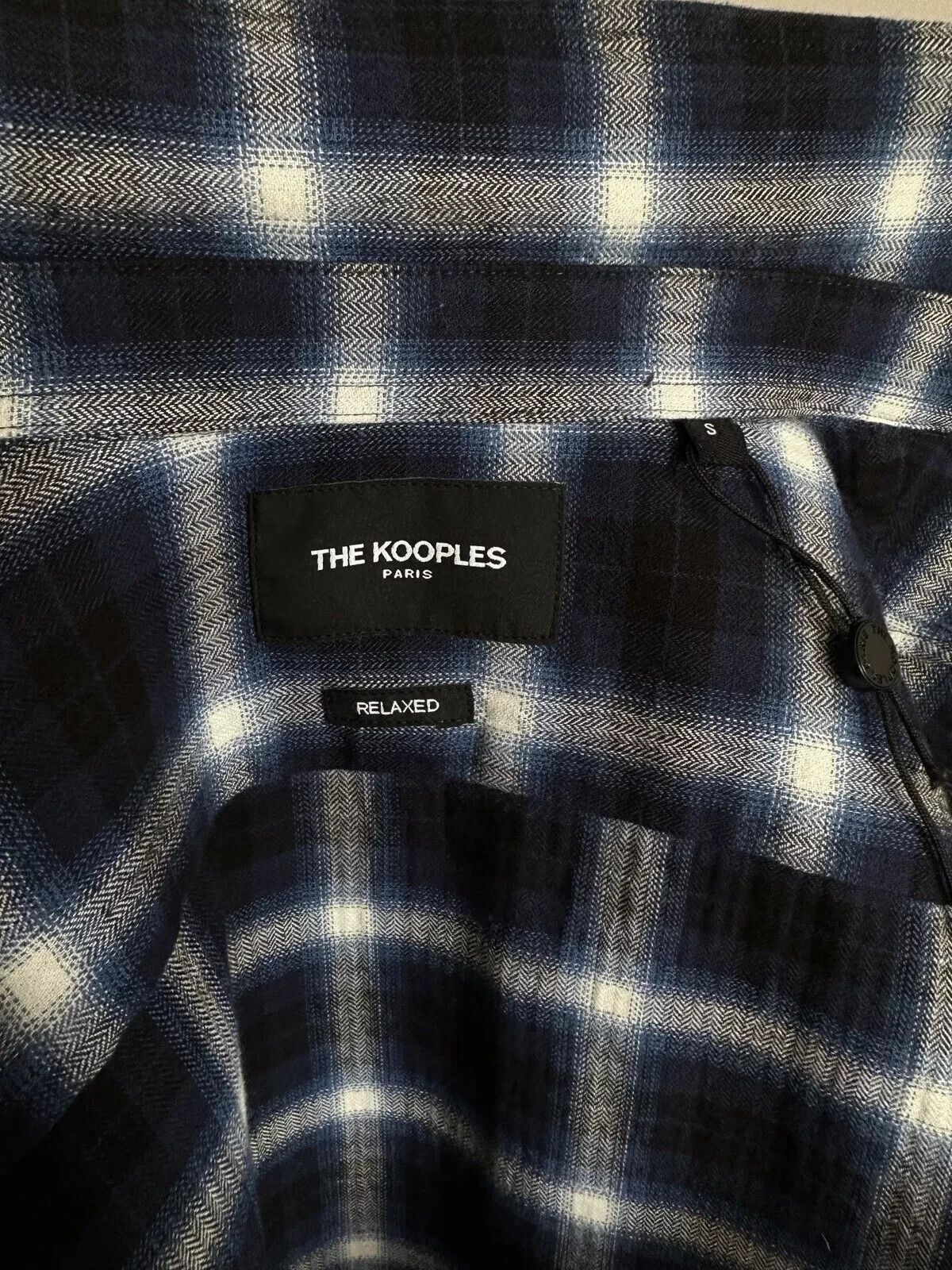 The Kooples The Kooples Check Zip Relaxed Shirt Blue mens Size S Size US S / EU 44-46 / 1 - 12 Thumbnail