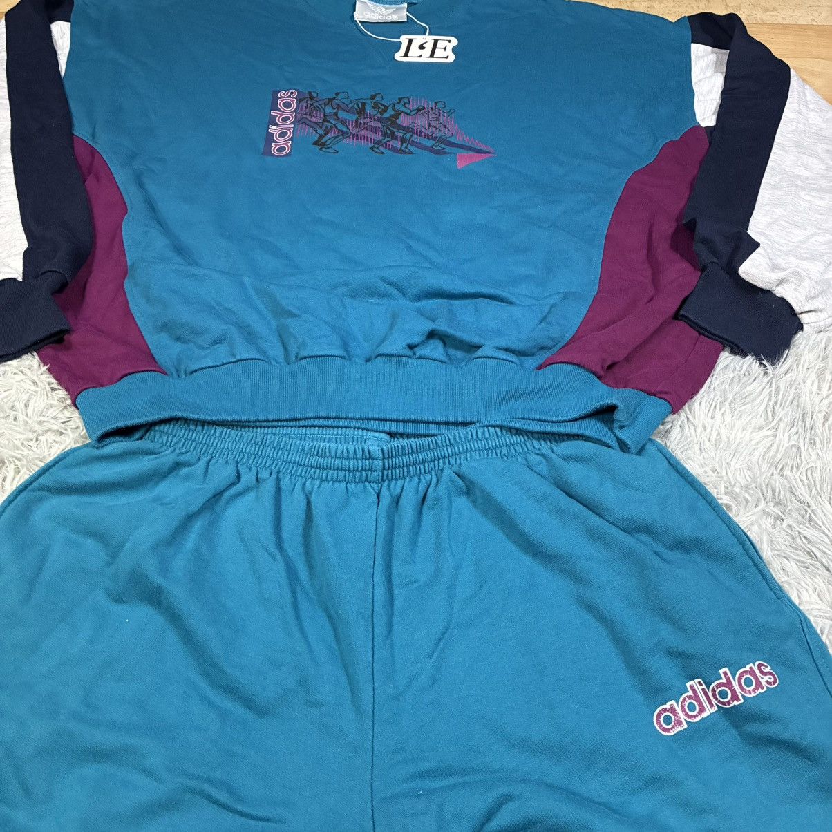 Adidas Mens Adidas 90s Soccer Team Vintage Tracksuit Set Size L Size US L / EU 52-54 / 3 - 4 Thumbnail