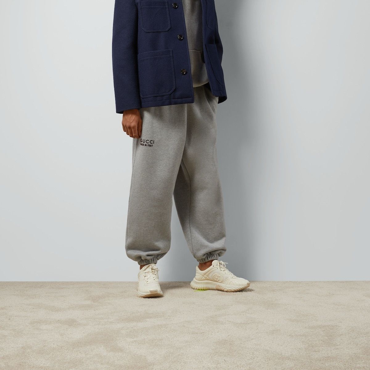 Gucci o1s1wg110925 Cotton Sweatpant With Print in Grey Size US 32 / EU 48 - 5 Thumbnail