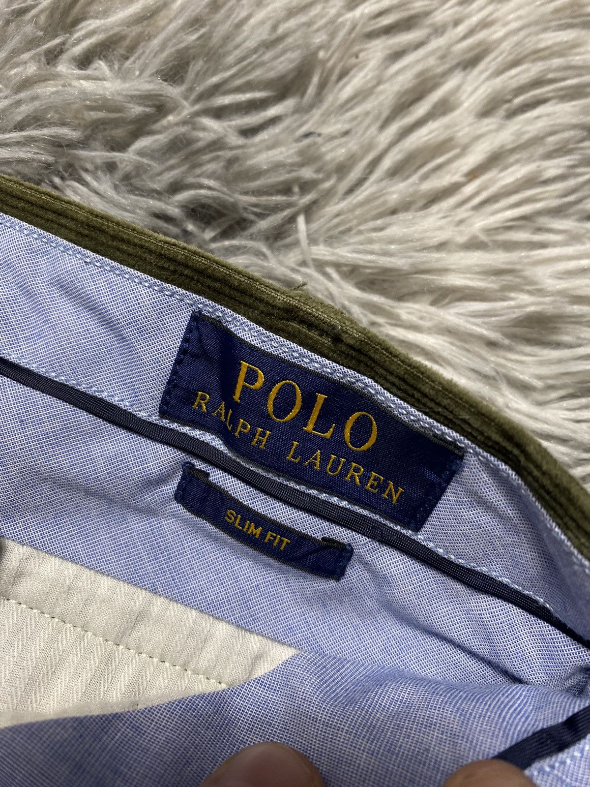 Ralph Lauren Ralph Lauren Corduroy Pants, Olive Green Slim Fit Size US 32 / EU 48 - 3 Thumbnail