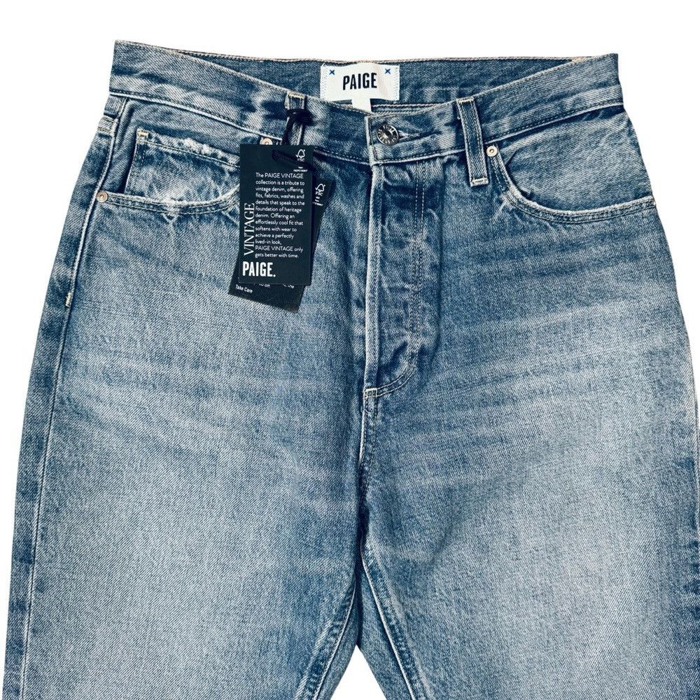 Paige NWT New $249 Paige Billy High Waist Crop Straight Leg Jeans Size 25" / US 0 / IT 36 - 3 Thumbnail