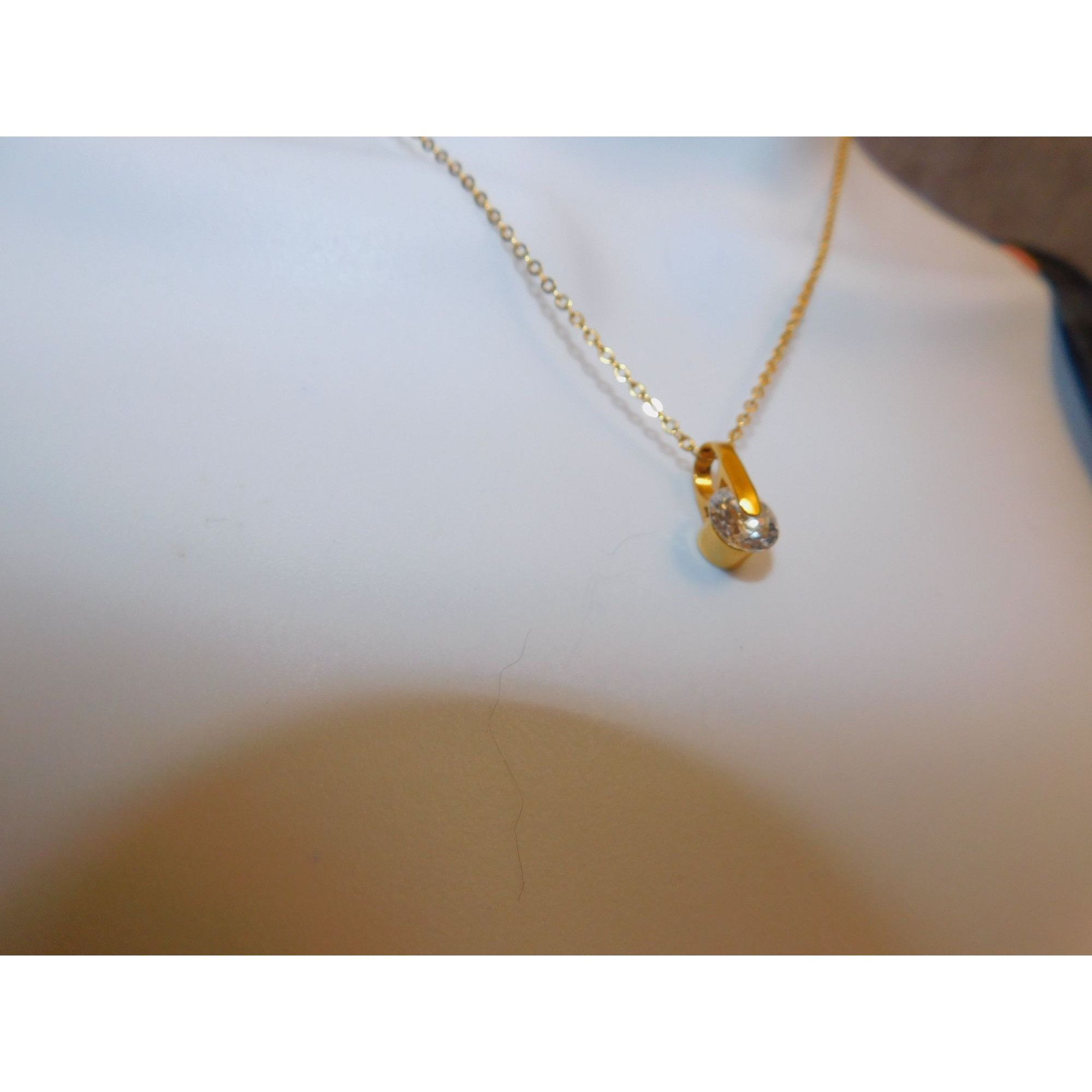 Other Lia Sophia Gold Glass Pendant Necklace Size ONE SIZE - 7 Thumbnail