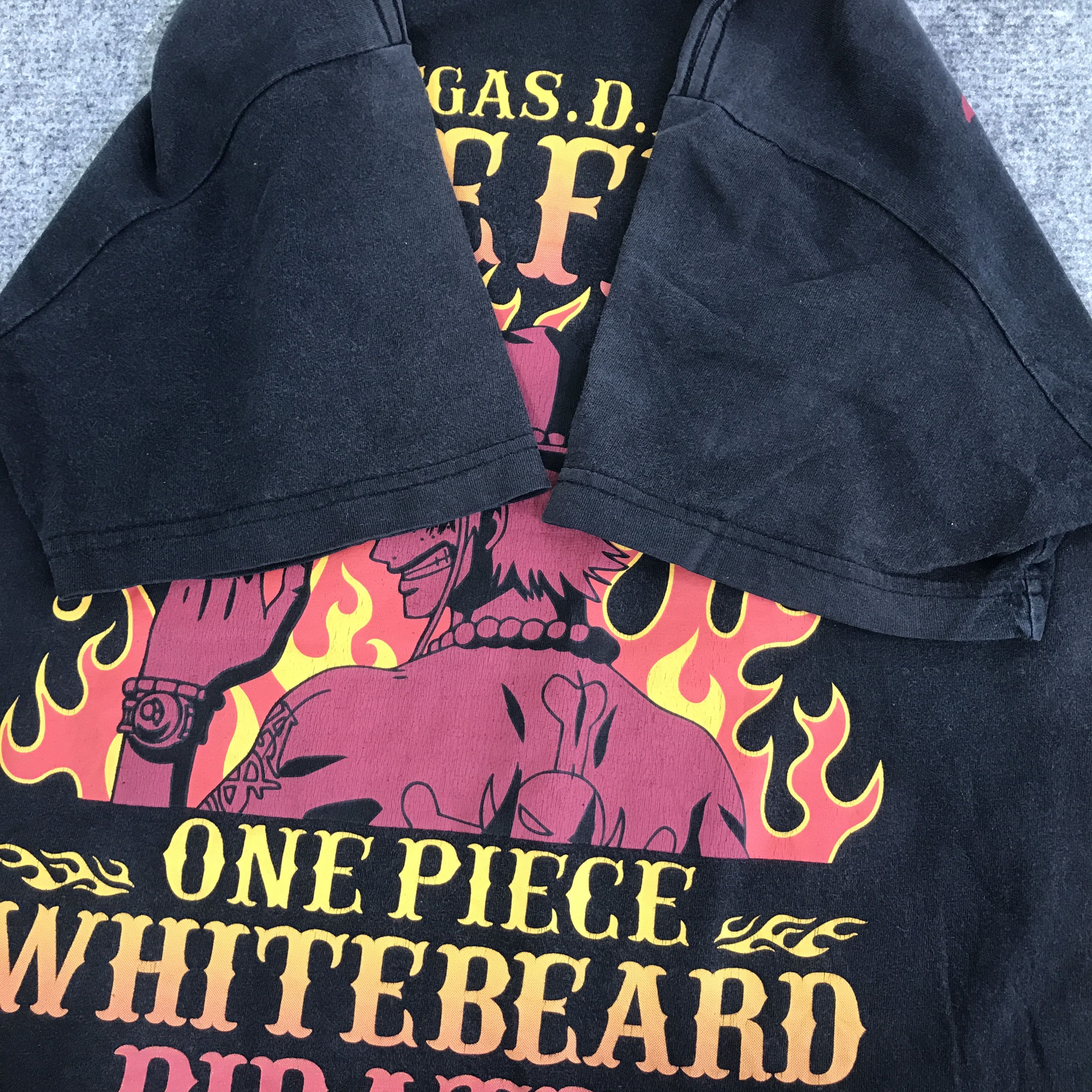 One Piece ONE PIECE ACE BLACK FADED T-SHIRT K117B11 Size US M / EU 48-50 / 2 - 6 Thumbnail