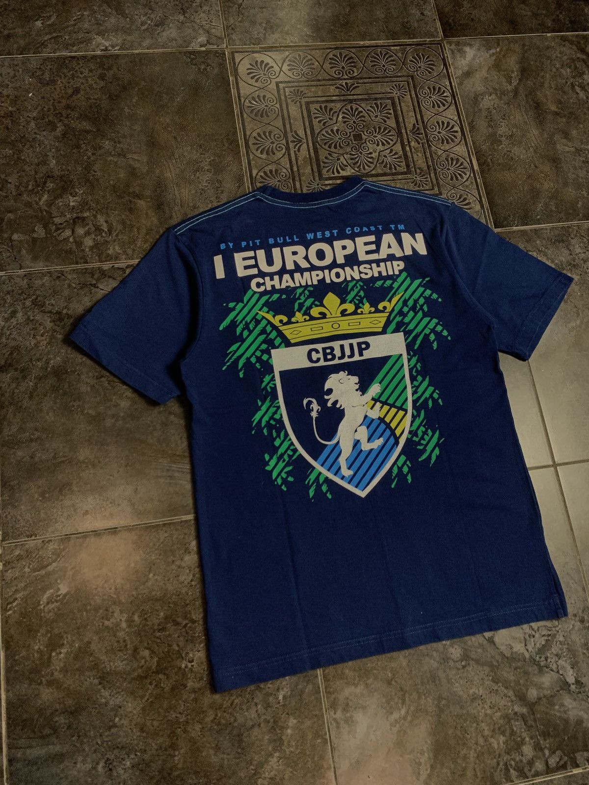 Vintage × West Coast Choppers Rare Vintage Pit Bull West Coast Big Logo MMA t shirt Size US M / EU 48-50 / 2 - 9 Thumbnail