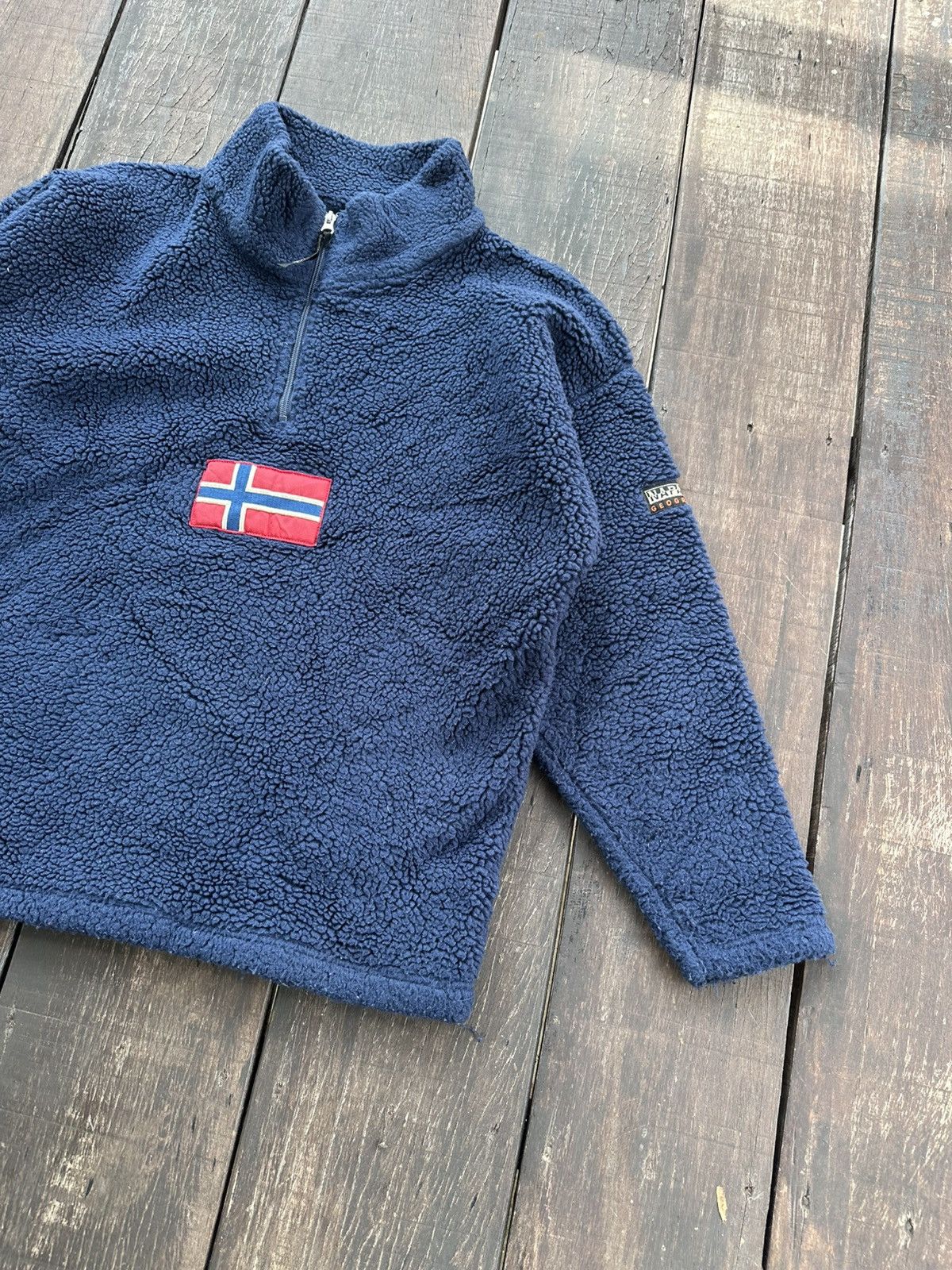 Napapijri Napapijri fleece half zipper Size US L / EU 52-54 / 3 - 2 Thumbnail