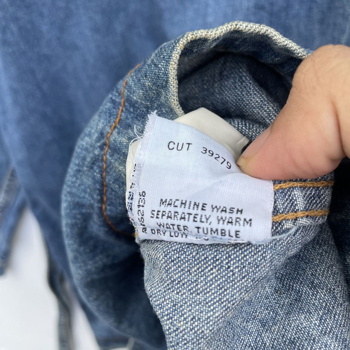 Guess 💥Vintage Guess Jeans Belted Denim Jacket Made In Usa Size M / US 6-8 / IT 42-44 - 9 Thumbnail