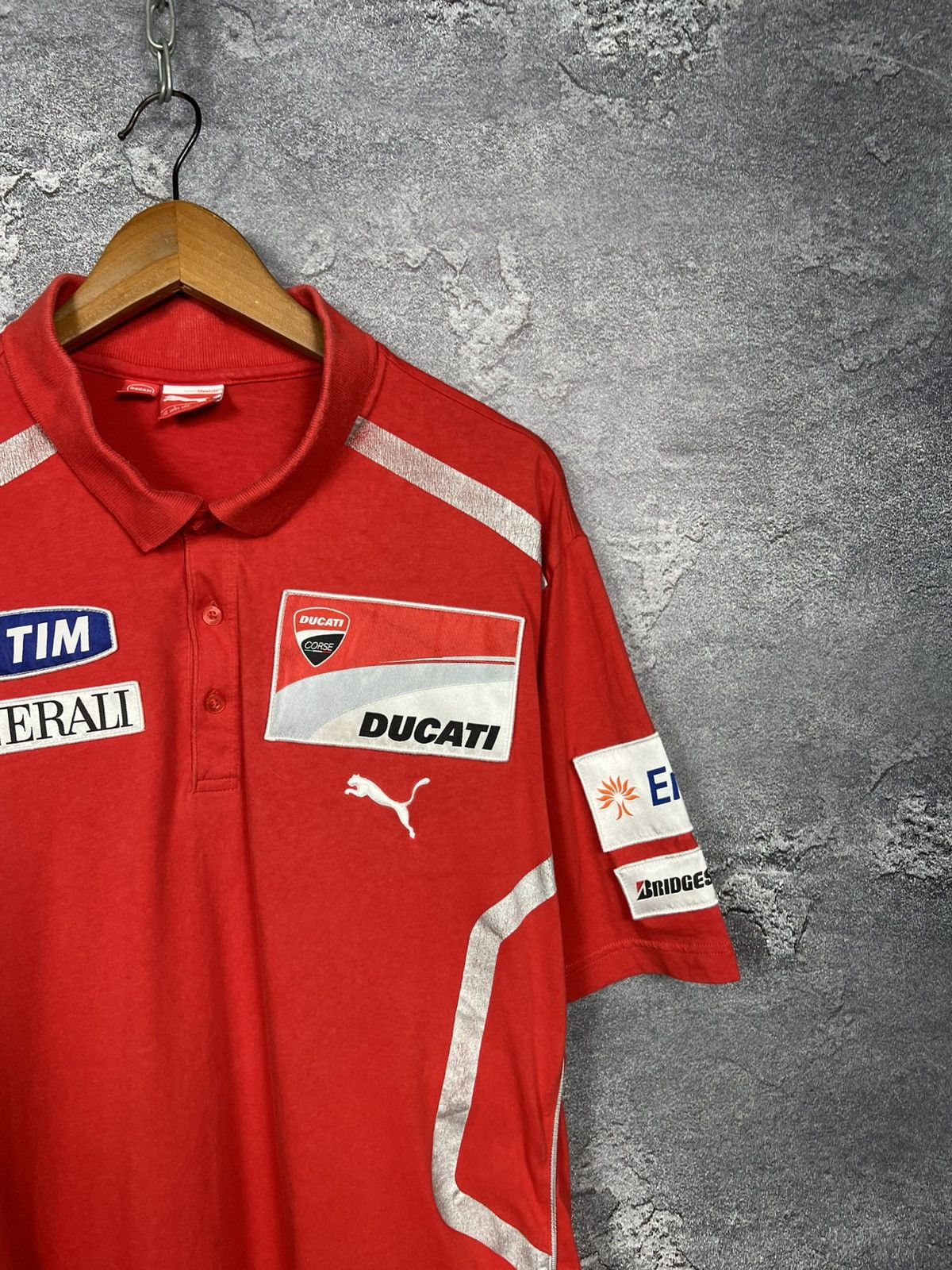 Puma Vintage Puma x Ducati Racing Polo T-shirt Jersey Size XXL Size US XXL / EU 58 / 5 - 6 Thumbnail