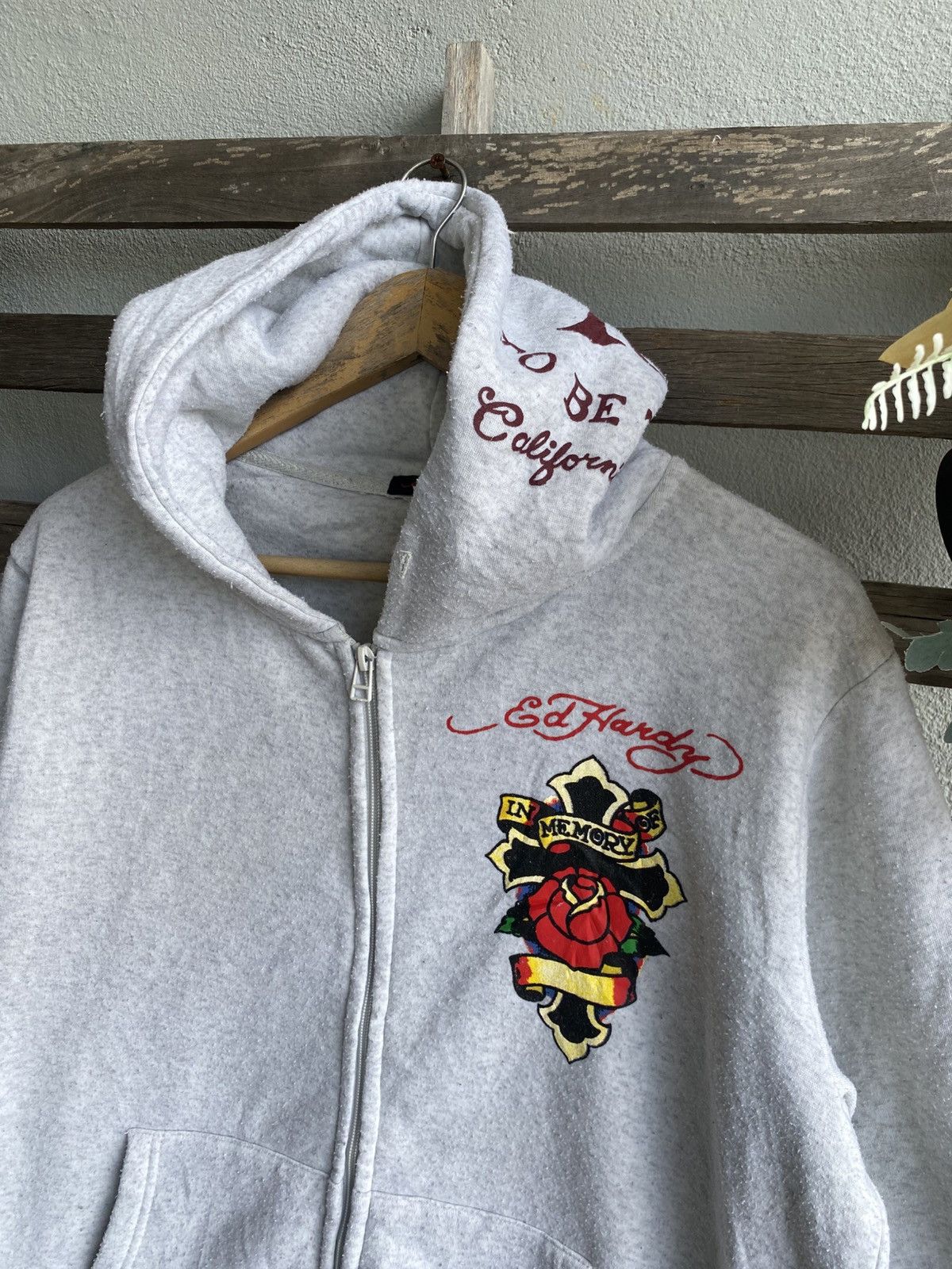 Ed Hardy 2000s Ed Hardy Hoodie Size US XL / EU 56 / 4 - 2 Thumbnail