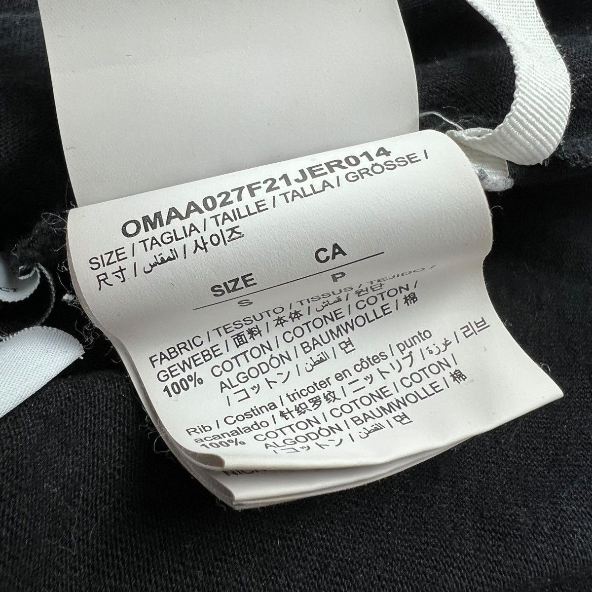 Off-White Off-White Caravaggio Black T Shirt Size US S / EU 44-46 / 1 - 5 Thumbnail