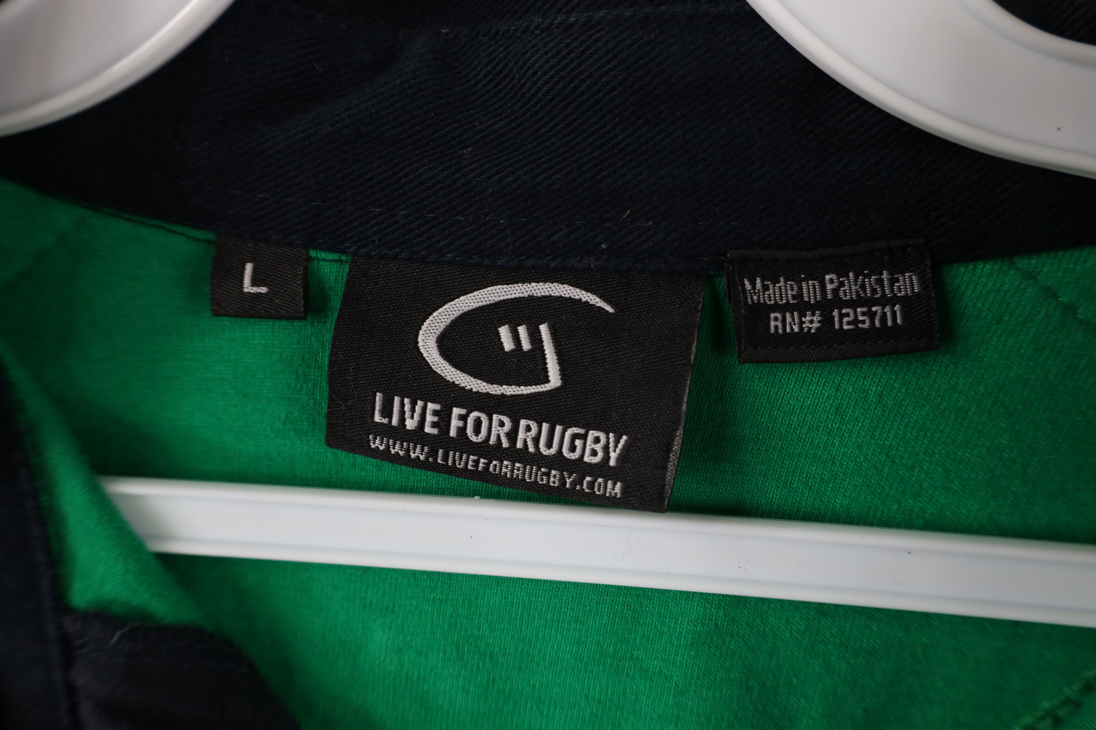 Vintage Vintage Ireland Rugby Long Sleeve Striped Rugby Jersey Polo Size US L / EU 52-54 / 3 - 9 Thumbnail