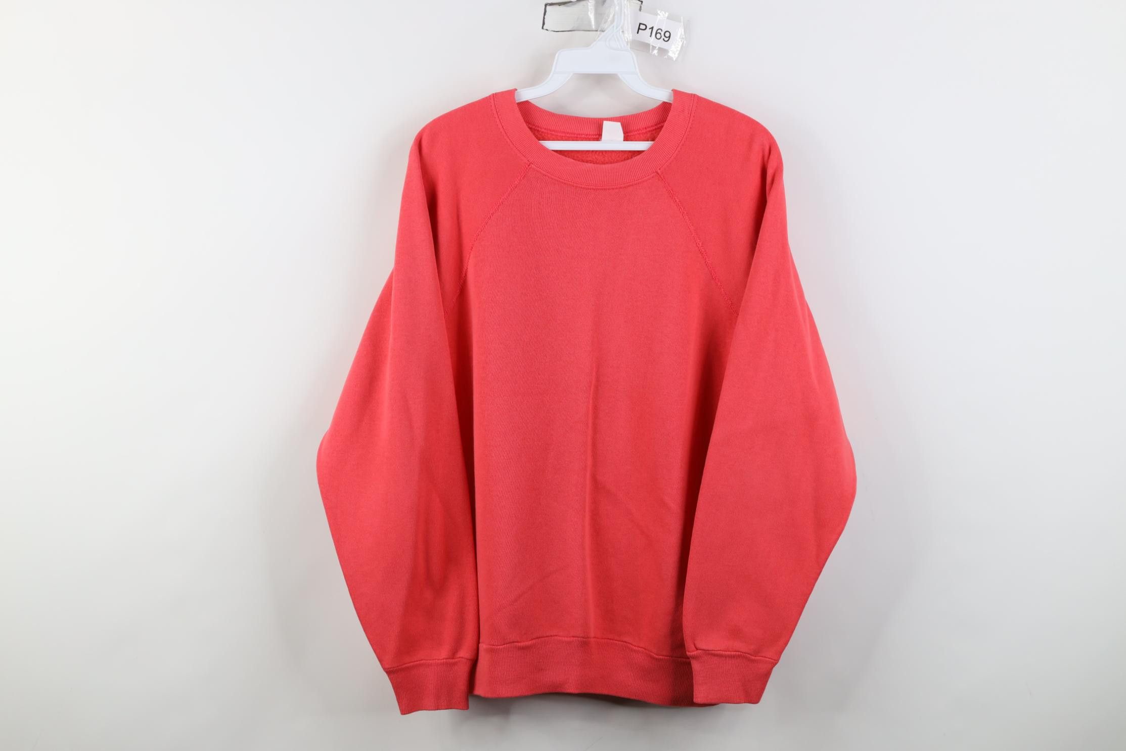 Vintage Vintage 80s 90s Streetwear Blank Crewneck Sweatshirt USA Size L / US 10 / IT 46 - 1 Thumbnail