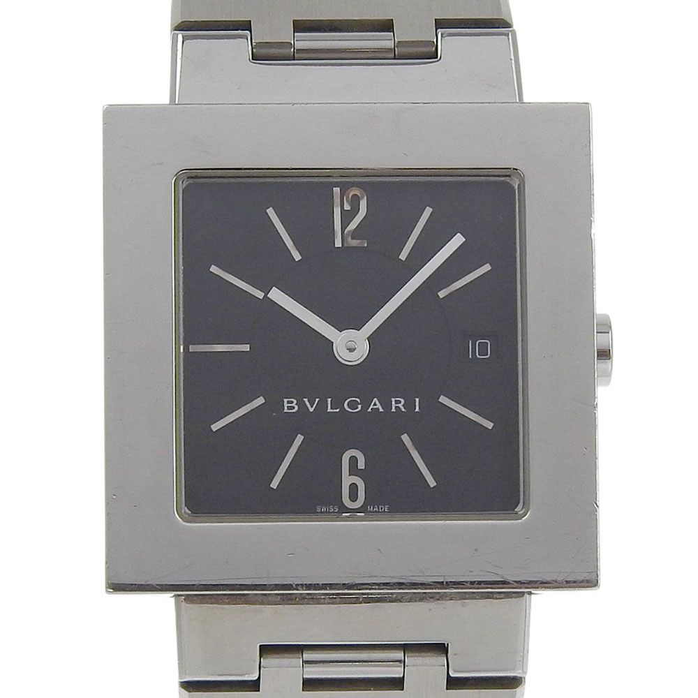 Bvlgari Bvlgari BVLGARI Quadrato Stainless Steel Watch Metal Quartz SQ29SSD DUTY FREE for USA Size ONE SIZE - 1 Thumbnail