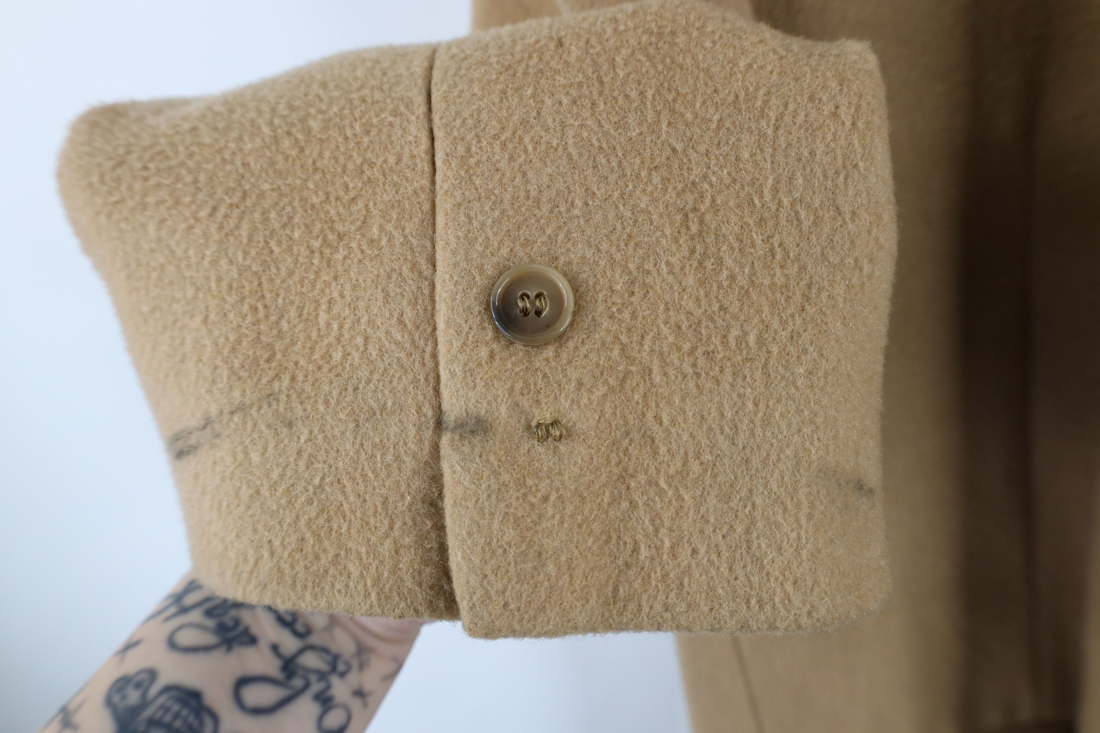 Vintage Vintage 70s Streetwear Cashmere Overcoat Jacket Beige USA Size US XXL / EU 58 / 5 - 7 Thumbnail