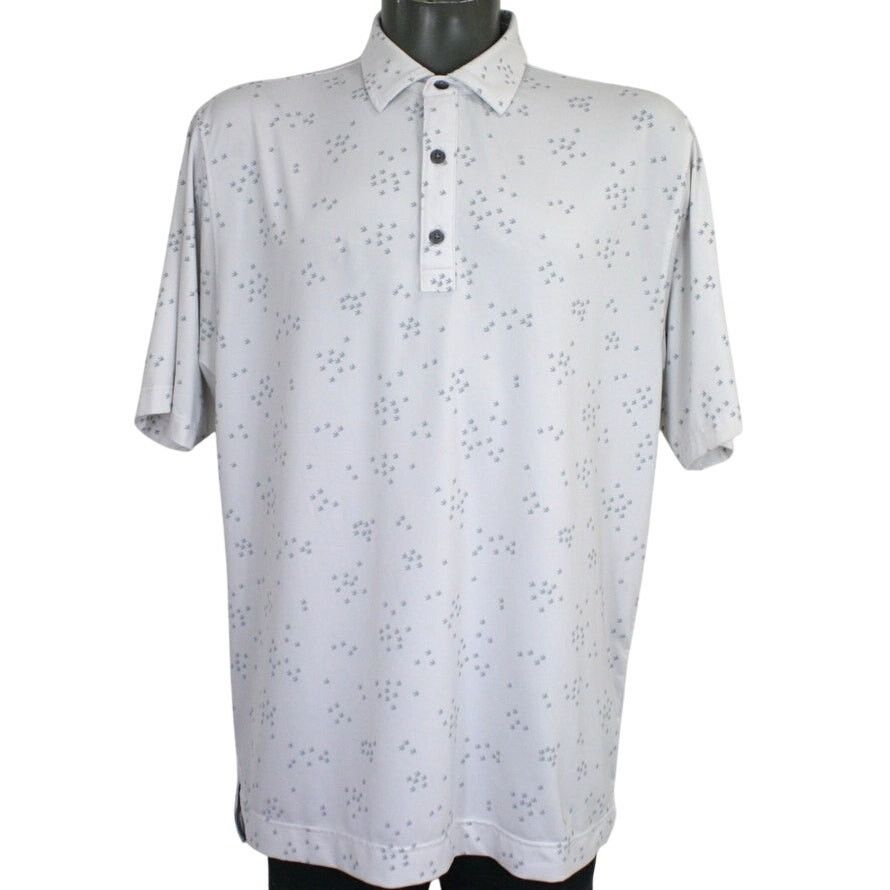 Footjoy FootJoy FJ Golf Polo Shirt Mens L Gray Bird Print Stretch Size US L / EU 52-54 / 3 - 1 Thumbnail
