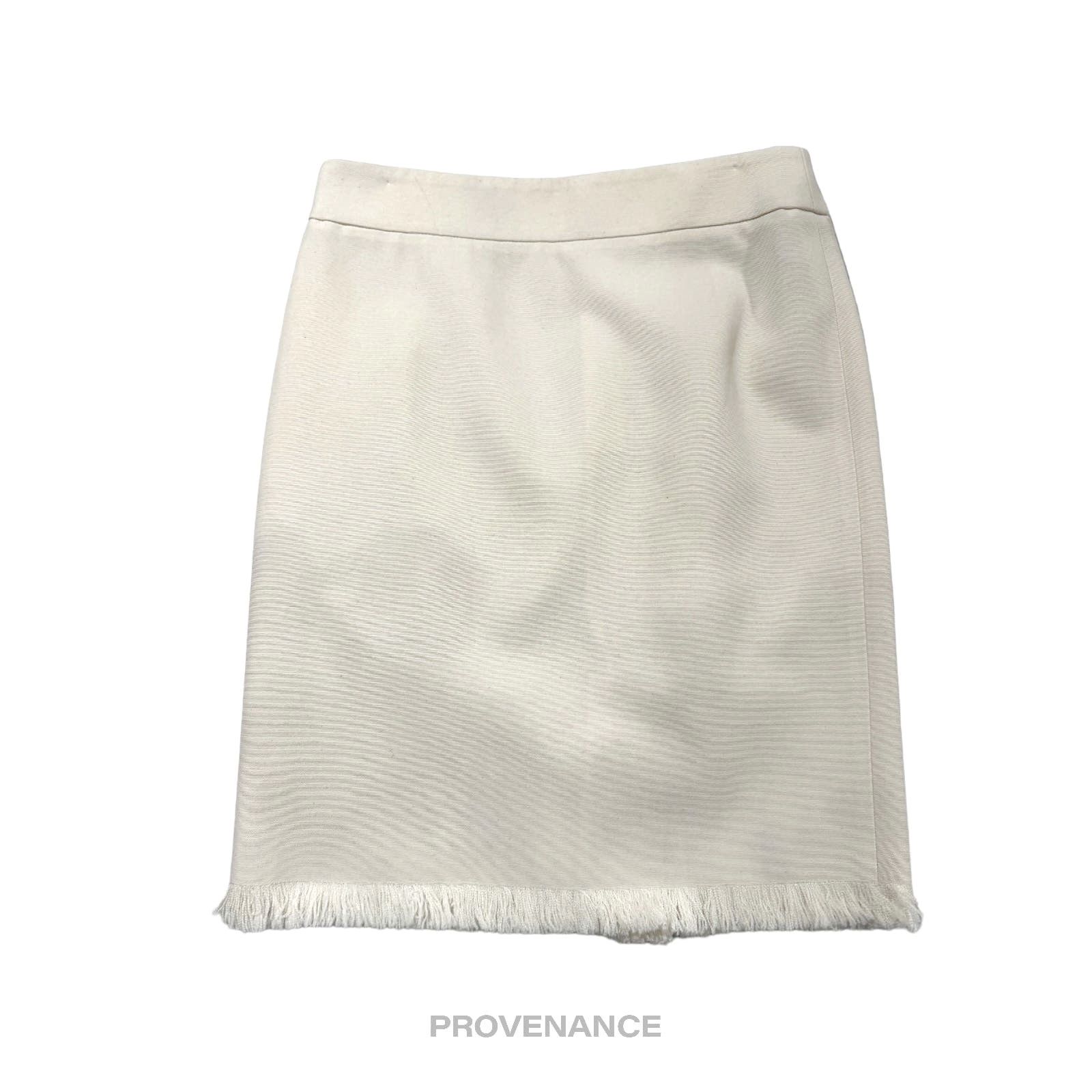 image of Tom Ford Silk Blend Skirt - Milk in White, Women's (Size 36)