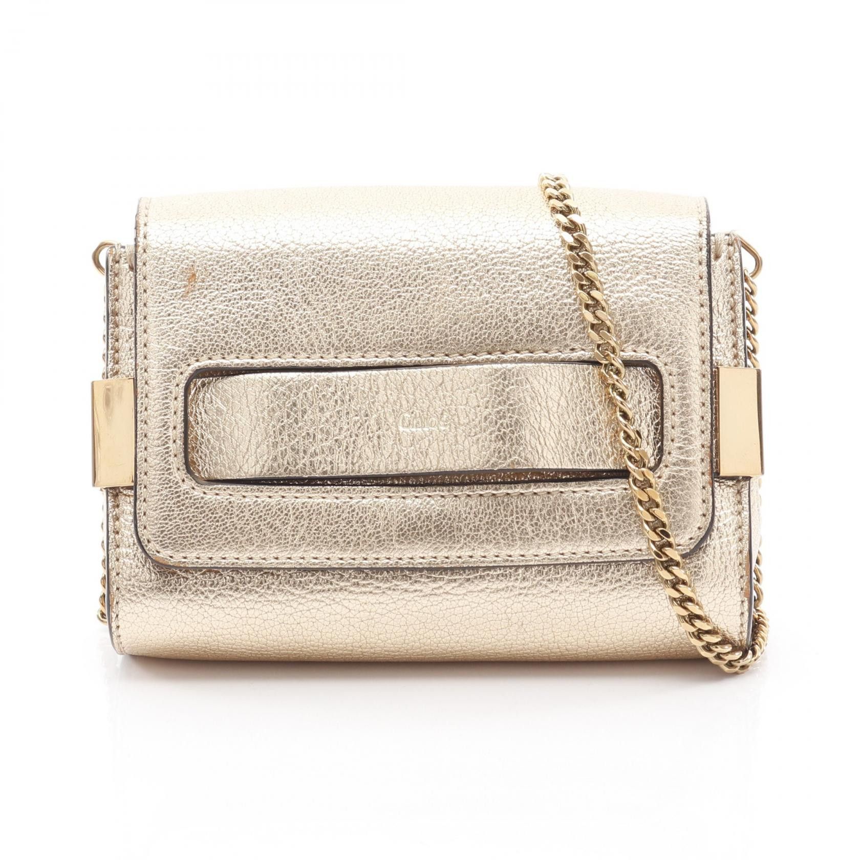 Chloe Chloe Chloe ELLE Leather Shoulder Bag Leather Shoulder Bag DUTY FREE for USA Size ONE SIZE - 1 Thumbnail