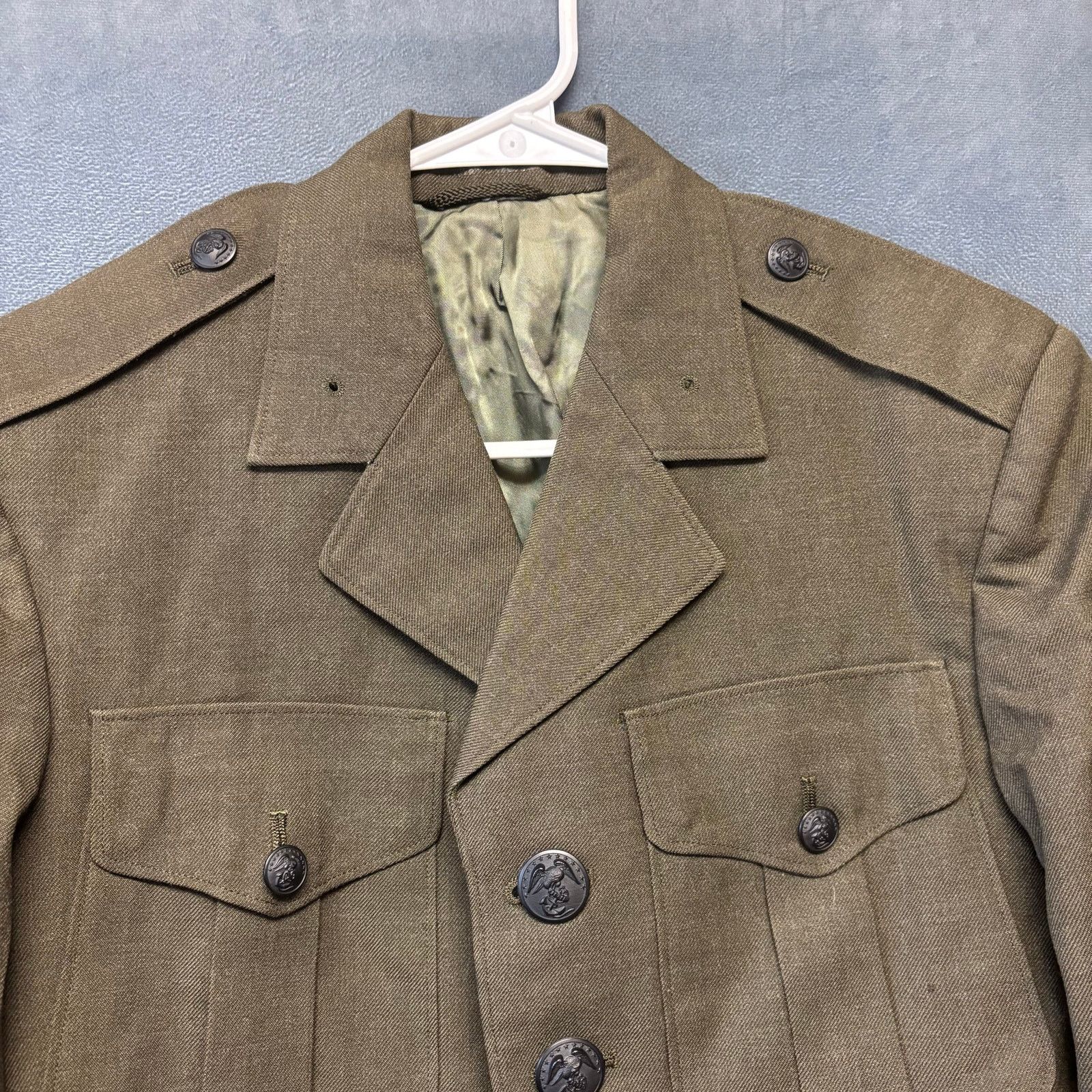 Other Vintage US Marine Corps Coat 100% Wool Serge Padded Interior Size US S / EU 44-46 / 1 - 8 Thumbnail