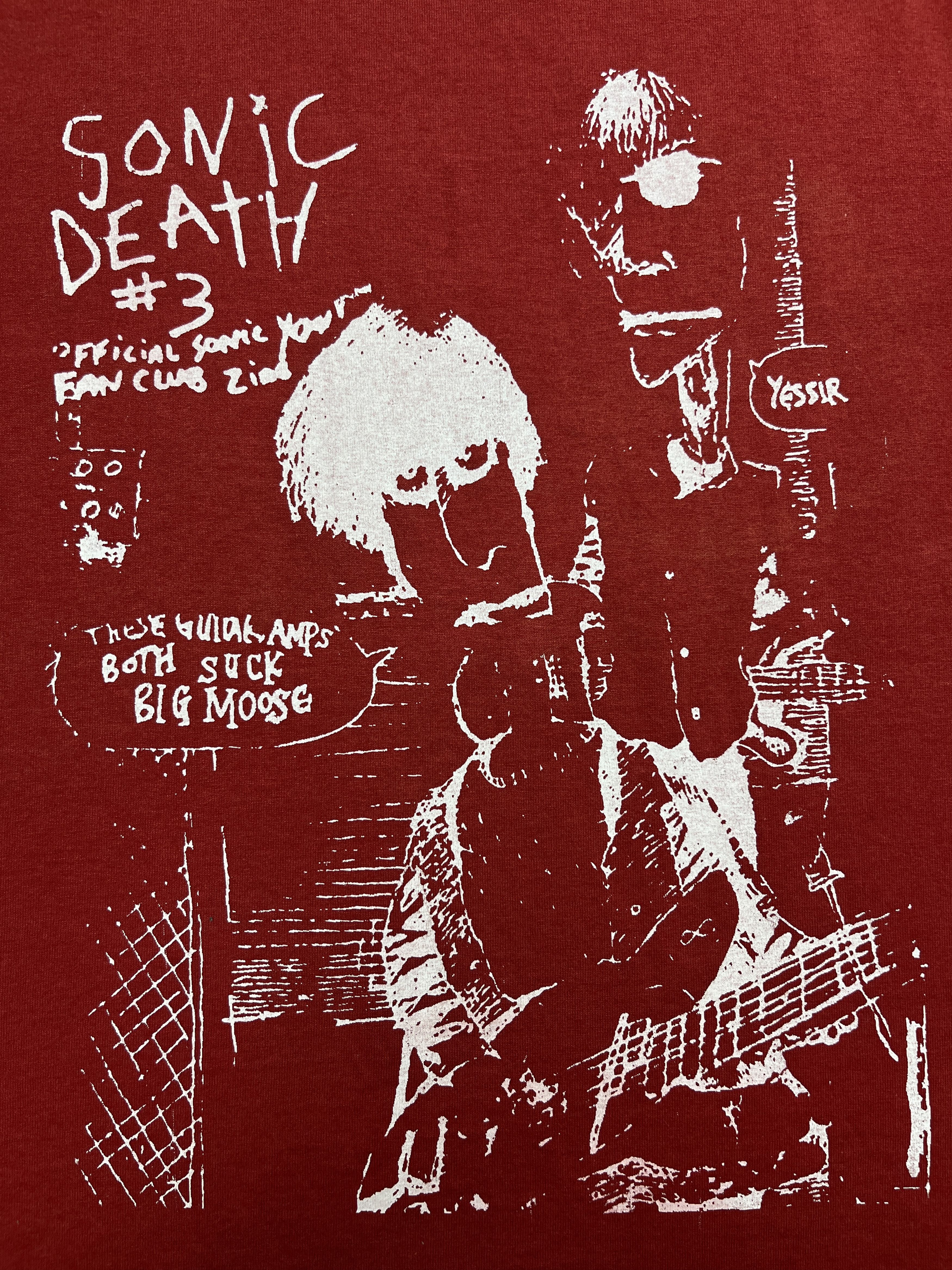 Vintage 1990s VINTAGE SONIC YOUTH "SONIC DEATH 3" JERZEES TEE - 854 Size US XL / EU 56 / 4 - 5 Thumbnail