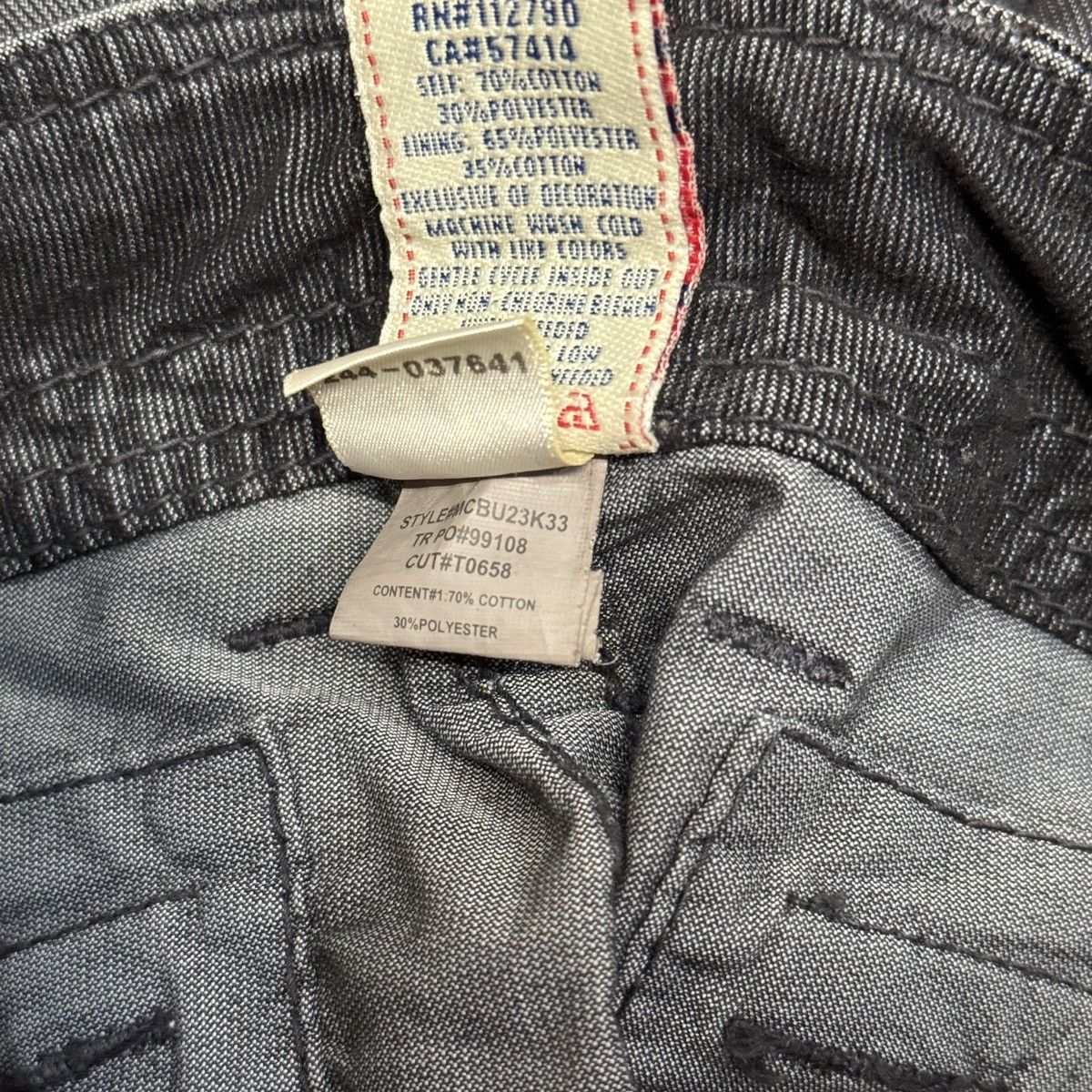 True Religion True Religion Black Cargo Pants Size US 33 - 11 Thumbnail
