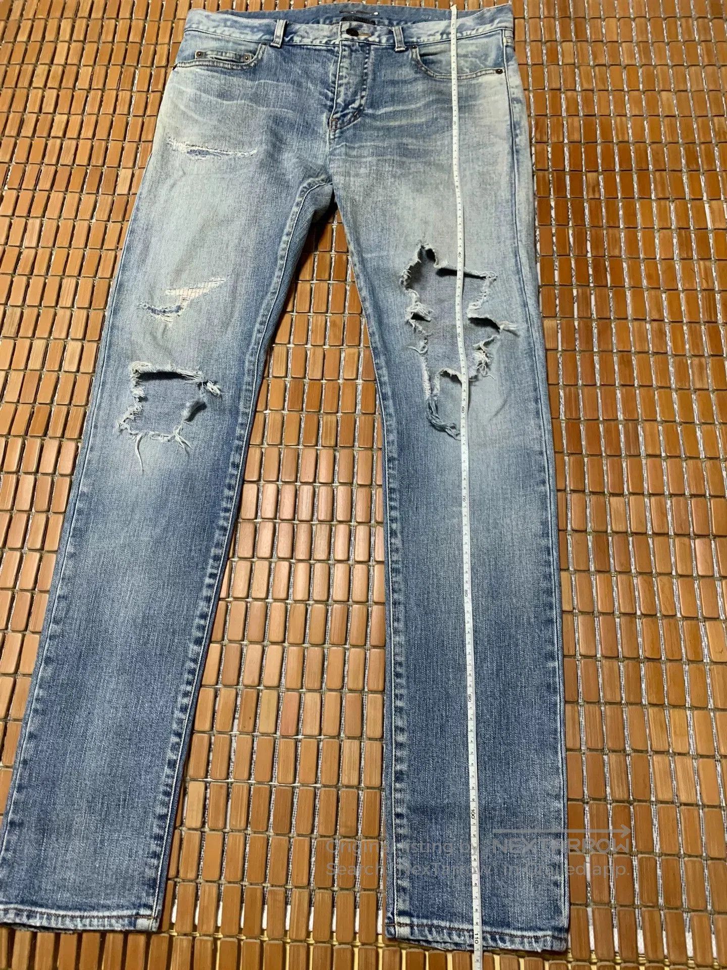 Saint Laurent Paris Saint Laurent SLP Distressed Denim Jeans. Size US 32 / EU 48 - 5 Thumbnail
