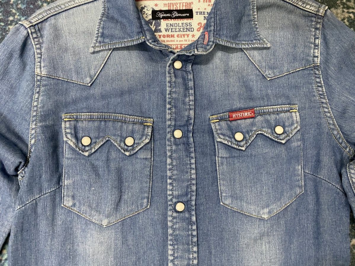 Hysteric Glamour Hysteric Glamour Denim Western Shirt Print Lined Size US XS / EU 42 / 0 - 3 Thumbnail