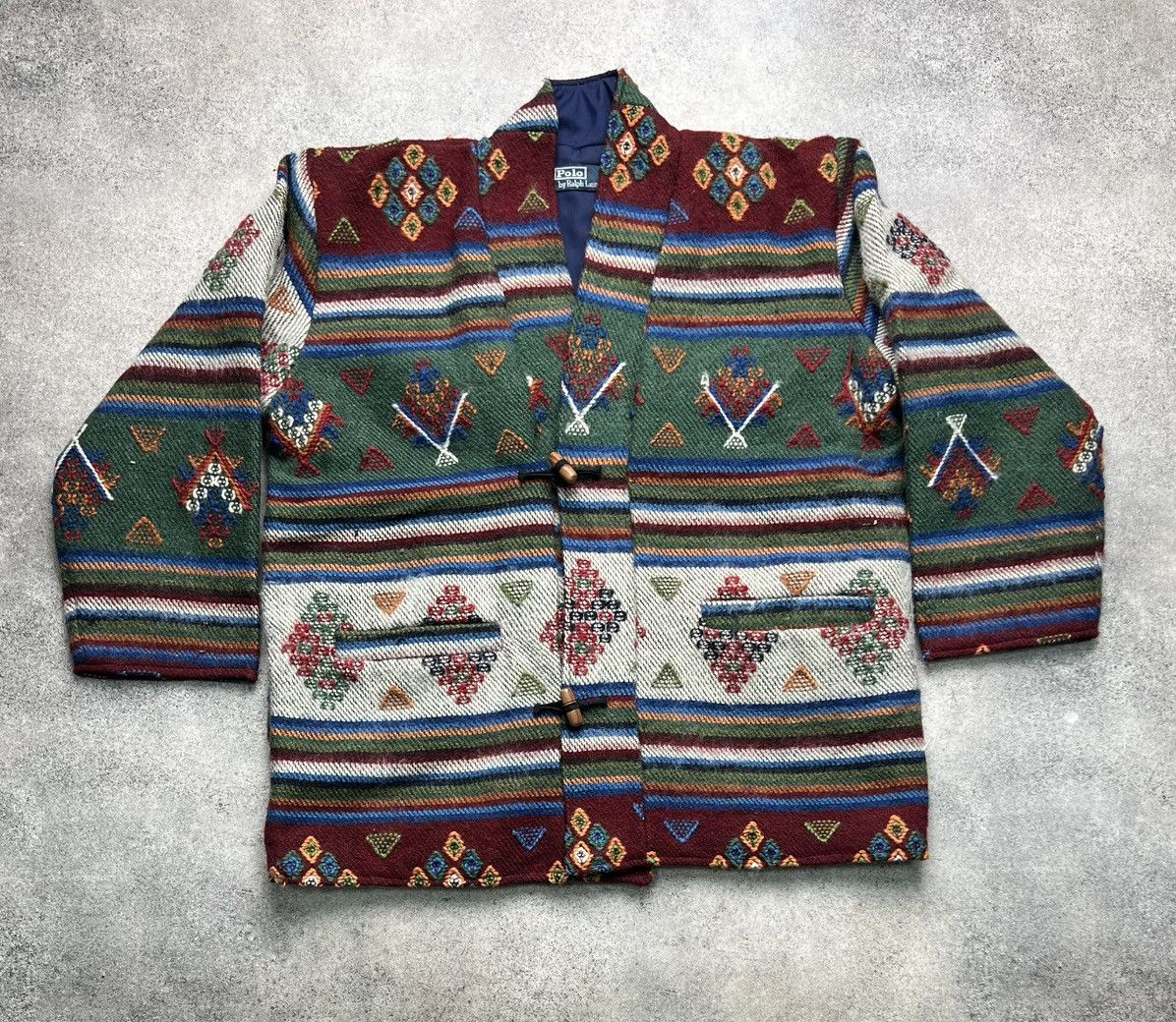 RRL Ralph Lauren Polo Ralph Lauren vintage navajo aztec kimono jacket Size US M / EU 48-50 / 2 - 1 Thumbnail