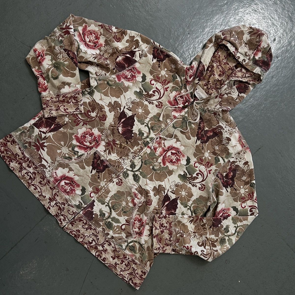 Vintage Vintage Zenergy by Chico’s Floral Full Zip Hoodie Size US L / EU 52-54 / 3 - 5 Thumbnail