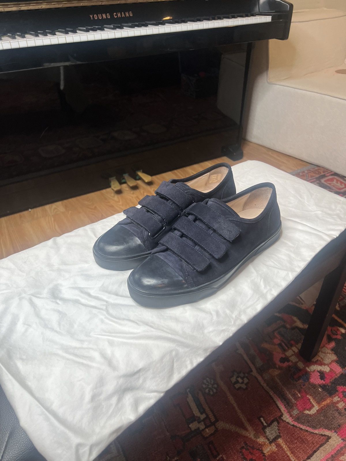 A.P.C. × Japanese Brand A.P.C Navy Suede Leather Shoes Size US 10 / EU 43 - 1 Thumbnail