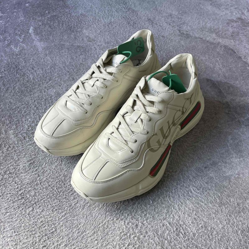 Gucci Gucci Rhyton Logo Low-Top Dad Sneakers - Size US 10.5 / EU 43-44 - 1 Thumbnail