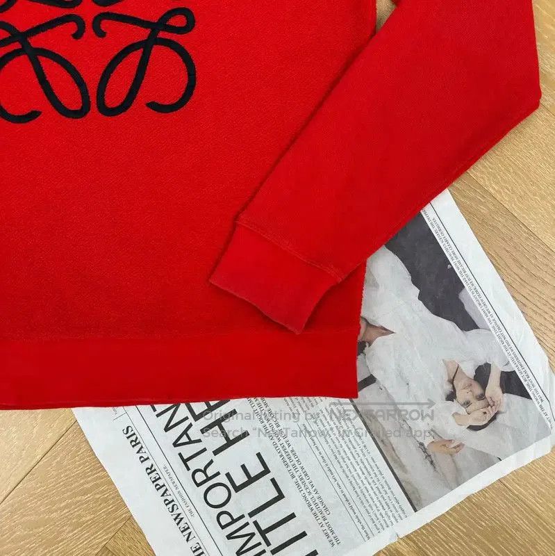Loewe LOEWE Red Women's Sweatshirt with Logo Design . Size M / US 6-8 / IT 42-44 - 3 Thumbnail