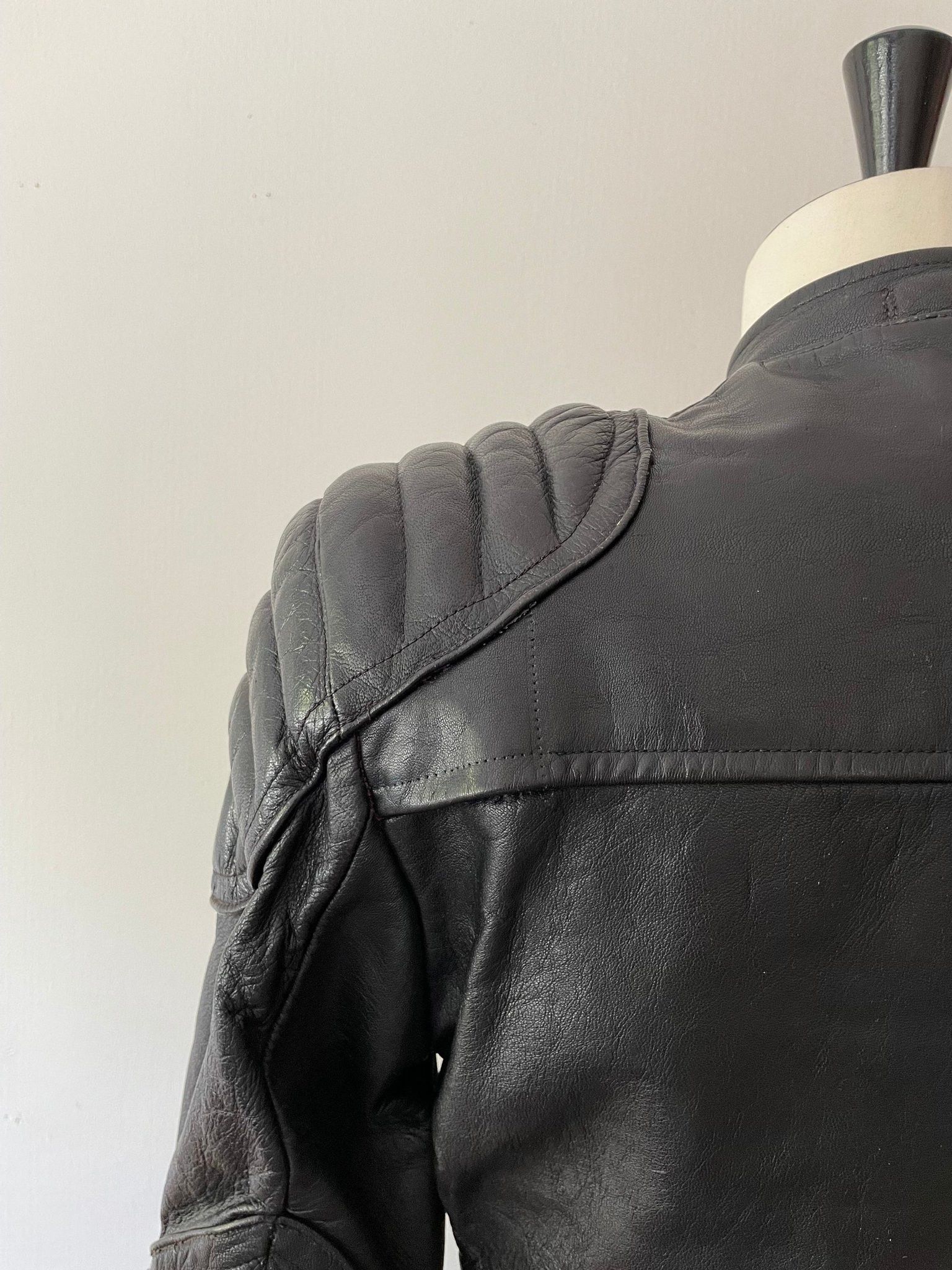 Vintage 1940's Motorcycle Goatskin Jacket - Small Size US S / EU 44-46 / 1 - 6 Thumbnail