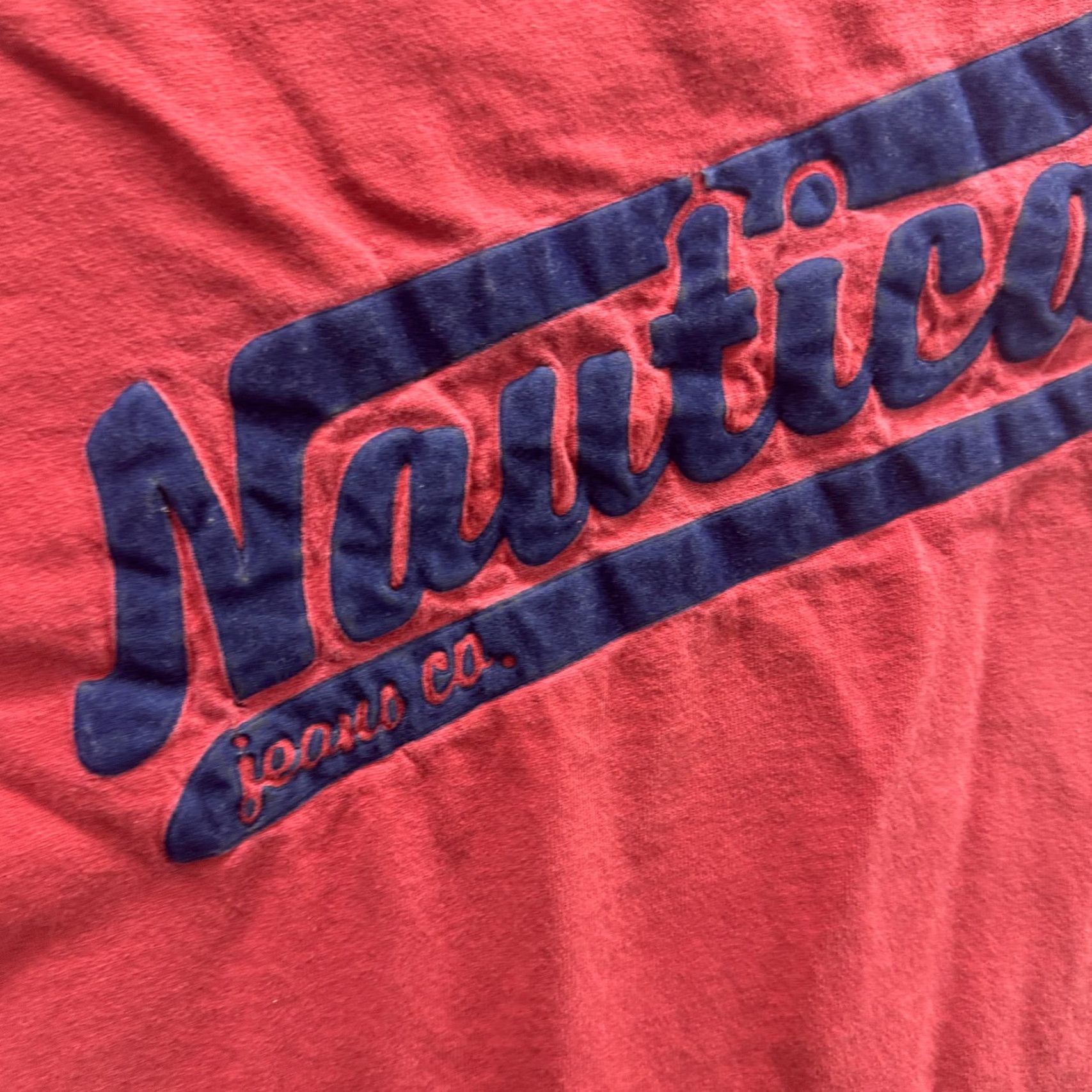 Nautica VINTAGE Nautica Graphic T-Shirt Mens Medium Red Casual Tee Retro Logo Size US M / EU 48-50 / 2 - 5 Thumbnail